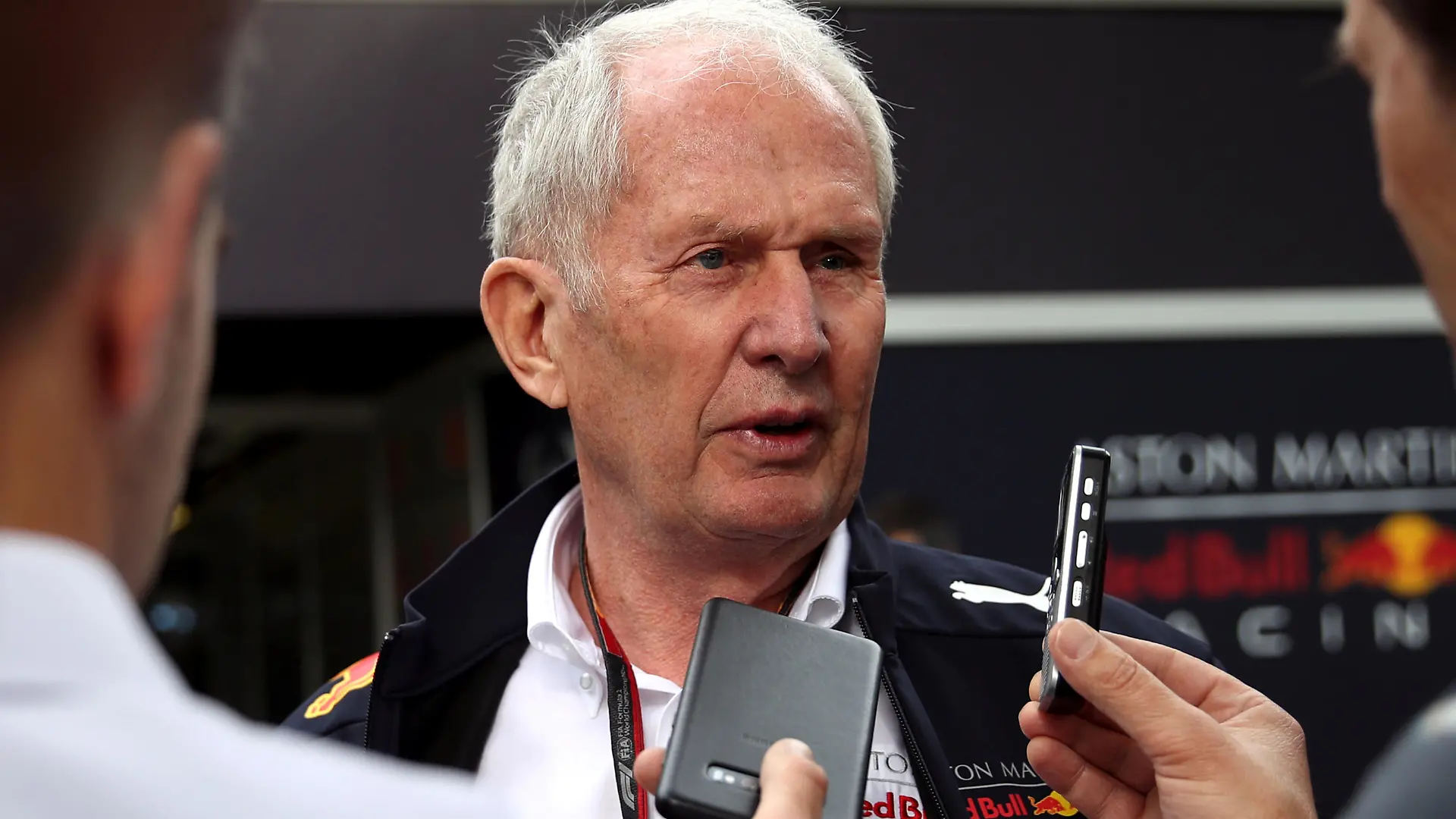 Formula One F1 - Australian Grand Prix - Melbourne Grand Prix Circuit, Melbourne, Australia - March 13, 2020 Red Bull advisor Helmut Marko speaks to the media REUTERS/Loren Elliott