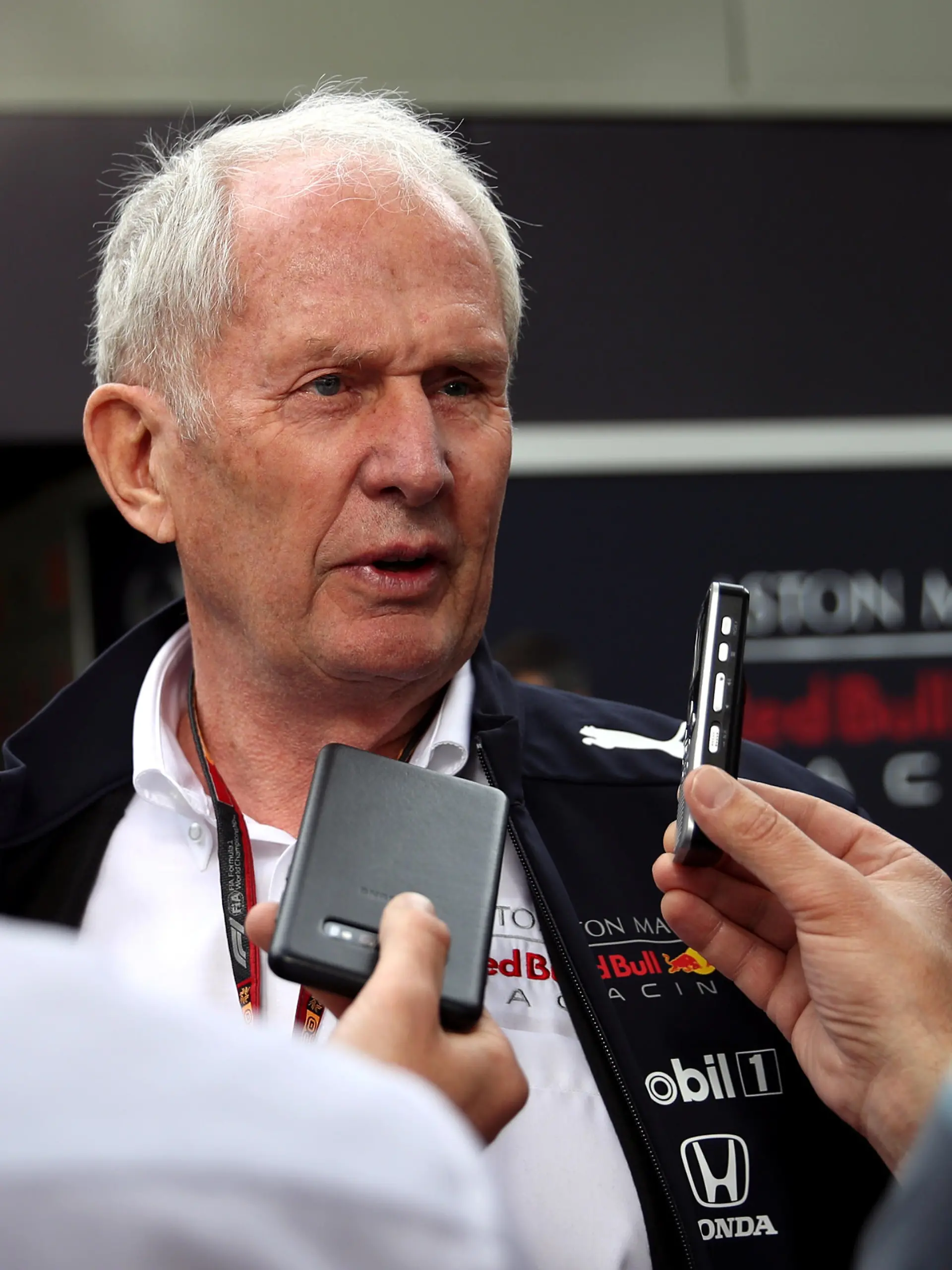 Formula One F1 - Australian Grand Prix - Melbourne Grand Prix Circuit, Melbourne, Australia - March 13, 2020   Red Bull advisor Helmut Marko speaks to the media   REUTERS/Loren Elliott