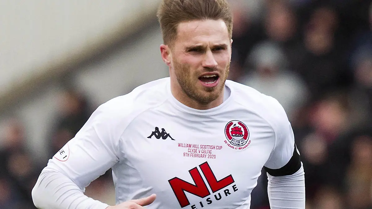 Val McDermid ends Raith Rovers sponsorship. File photo dated 09/02/20 of Clyde's David Goodwillie during the William Hill Scottish Cup fifth round match at Broadwood Stadium, Glasgow. Scottish crime writer Val McDermid has ended her sponsorship of a football club after it signed player David Goodwillie who was found to have raped a woman. Raith Rovers, based in Kirkcaldy, Fife, announced on Monday that it had taken on the striker. Issue date: Tuesday February 1, 2022. See PA story SCOTLAND Goodwillie . Photo credit should read: Jeff Holmes/PA Wire EDITORIAL USE ONLY URN:65041056