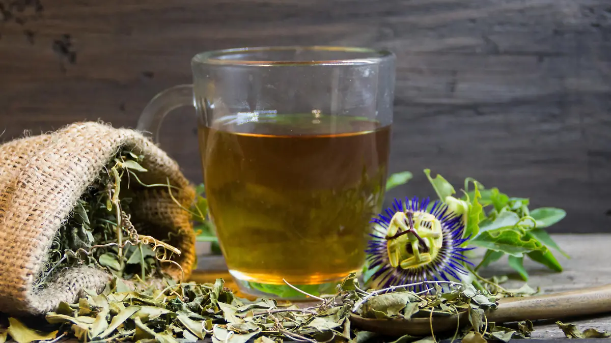 dried leaves of passiflora to drink sedative tea