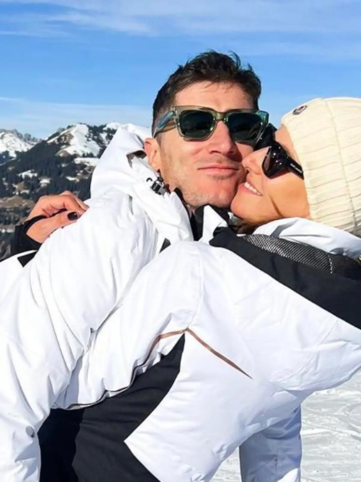 Robert Lewandowski mit Frau Anna