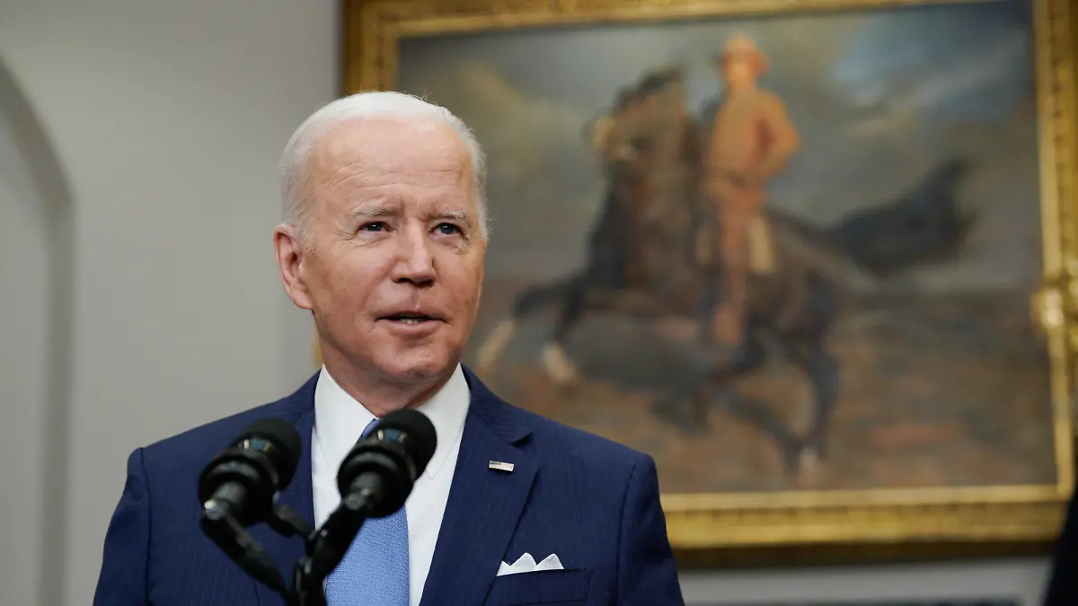  U.S. President Joe Biden delivers remarks on the retirement of Supreme Court Justice Stephen Breyer in the Roosevelt Room at the White House in Washington on Thursday, January 27, 2022. PUBLICATIONxINxGERxSUIxAUTxHUNxONLY WASP20220127108 YURIxGRIPAS