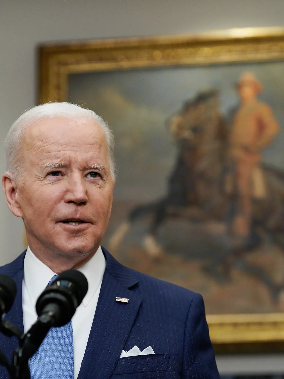  U.S. President Joe Biden delivers remarks on the retirement of Supreme Court Justice Stephen Breyer in the Roosevelt Room at the White House in Washington on Thursday, January 27, 2022. PUBLICATIONxINxGERxSUIxAUTxHUNxONLY WASP20220127108 YURIxGRIPAS