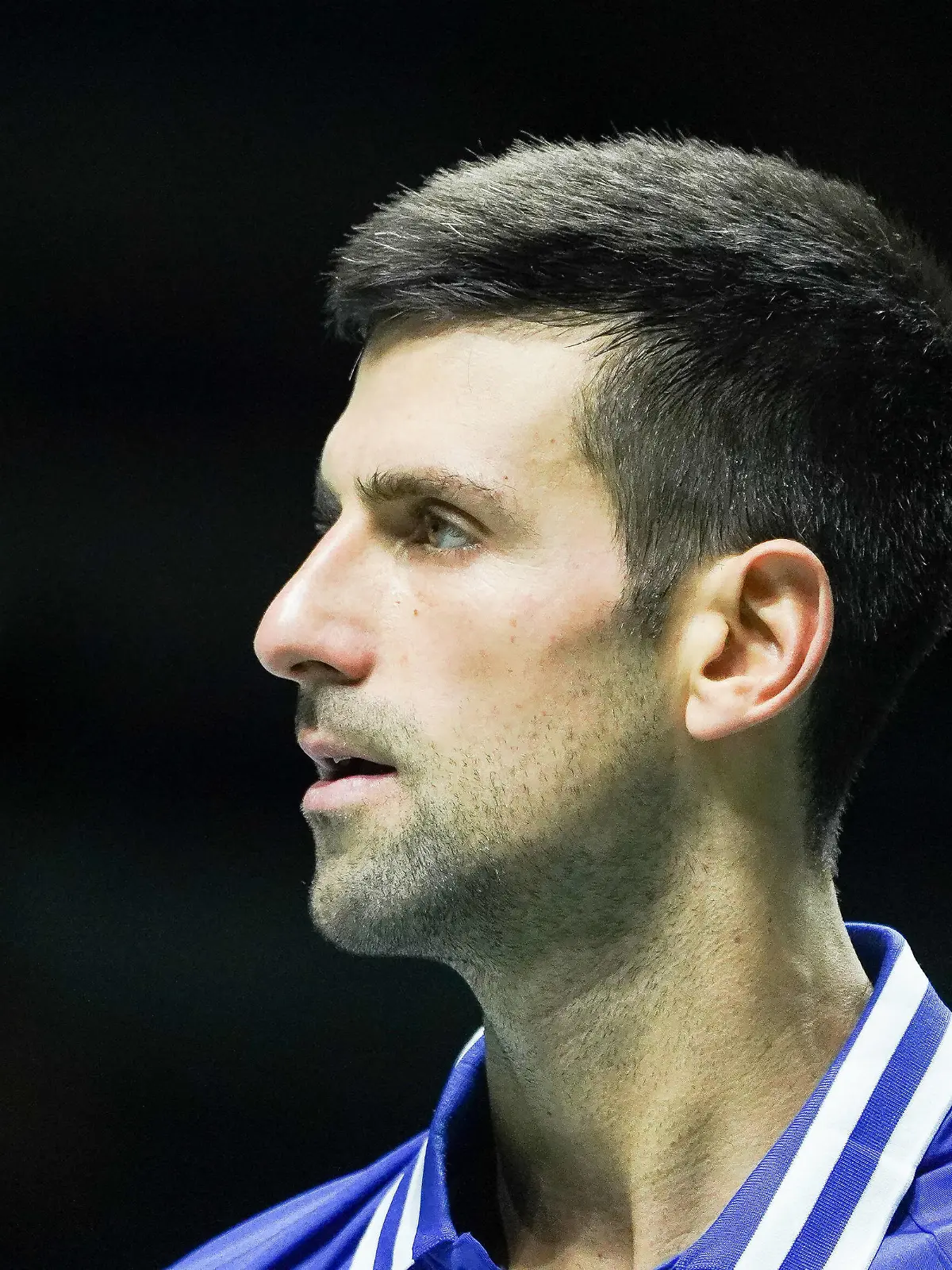  Novak Djokovic - Croatia - Davis Cup Finals 2021 - Semifinal 1 Novak Djokovic of Serbia in action during the Davis Cup Finals 2021, Semifinal 1, tennis match played between Croatia and Serbia at Madrid Arena pabilion on December 03, 2021, in Madrid, Spain. Madrid Spain PUBLICATIONxNOTxINxFRA Copyright: xOscarxGonzalezx originalFilename:gonzalez-notitle211203_npYhY.jpg