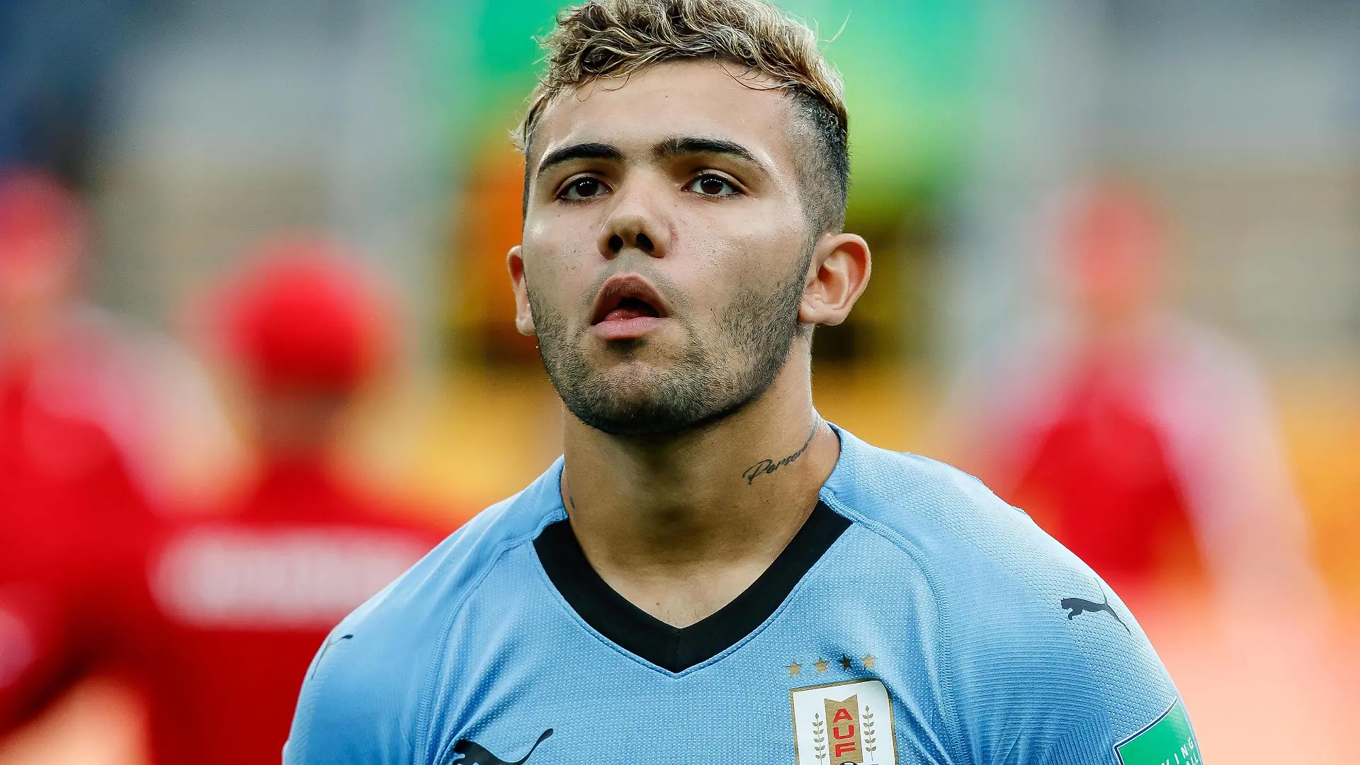 Lublin, Polen, 27.05.2019, FIFA Weltmeisterschaft Polen 2019, Gruppe C, Honduras - Uruguay, Nicolas Schiappacasse (URU) schaut ( Defodi-01048-177296 *** Lublin, Poland, 27 05 2019, FIFA World Cup Poland 2019, Group C, Honduras Uruguay, Nicolas Schiappacasse URU watching Defodi 01048 177296 Defodi-048  