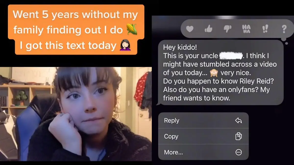 Diese verstörende SMS erhält Karlie Brooks von ihrem Onkel.