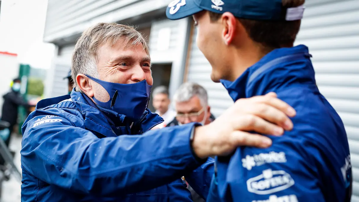 Jost Capito GER, Williams Racing, 63 George Russell GBR, Williams Racing, F1 Grand Prix of Belgium at Circuit de Spa-Francorchamps on August 28, 2021 in Spa-Francorchamps, Belgium. Photo by HOCH ZWEI Spa-Francorchamps Belgium *** Jost Capito GER, Williams Racing , 63 George Russell GBR, Williams Racing , F1 Grand Prix of Belgium at Circuit de Spa Francorchamps on August 28, 2021 in Spa Francorchamps, Belgium Photo by HOCH ZWEI Spa Francorchamps Belgium 