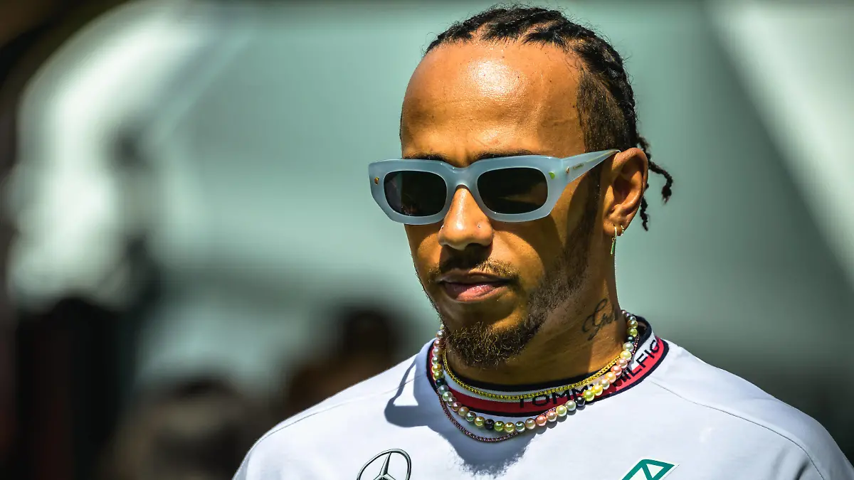 June 3, 2023, Barcelona, Catalonia, Spain: LEWIS HAMILTON GBR from team Mercedes is seen in the paddock during the practice day of the Spanish GP at Circuit de Catalunya Barcelona Spain - ZUMAo105 20230603_zap_o105_003 Copyright: xMatthiasxOesterlex