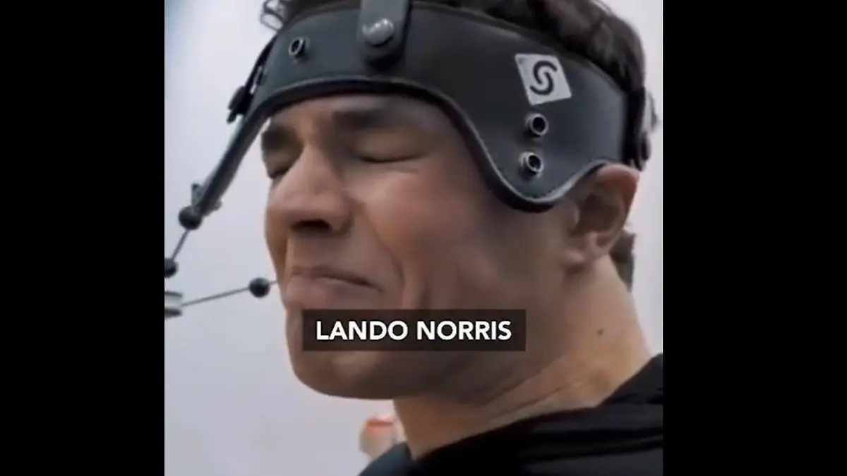 Wenn's am Nacken zerrt und zwickt, dass das Gesicht zur Grimasse wird - dann trainiert ein Formel-1-Pilot wie Lando Norris
