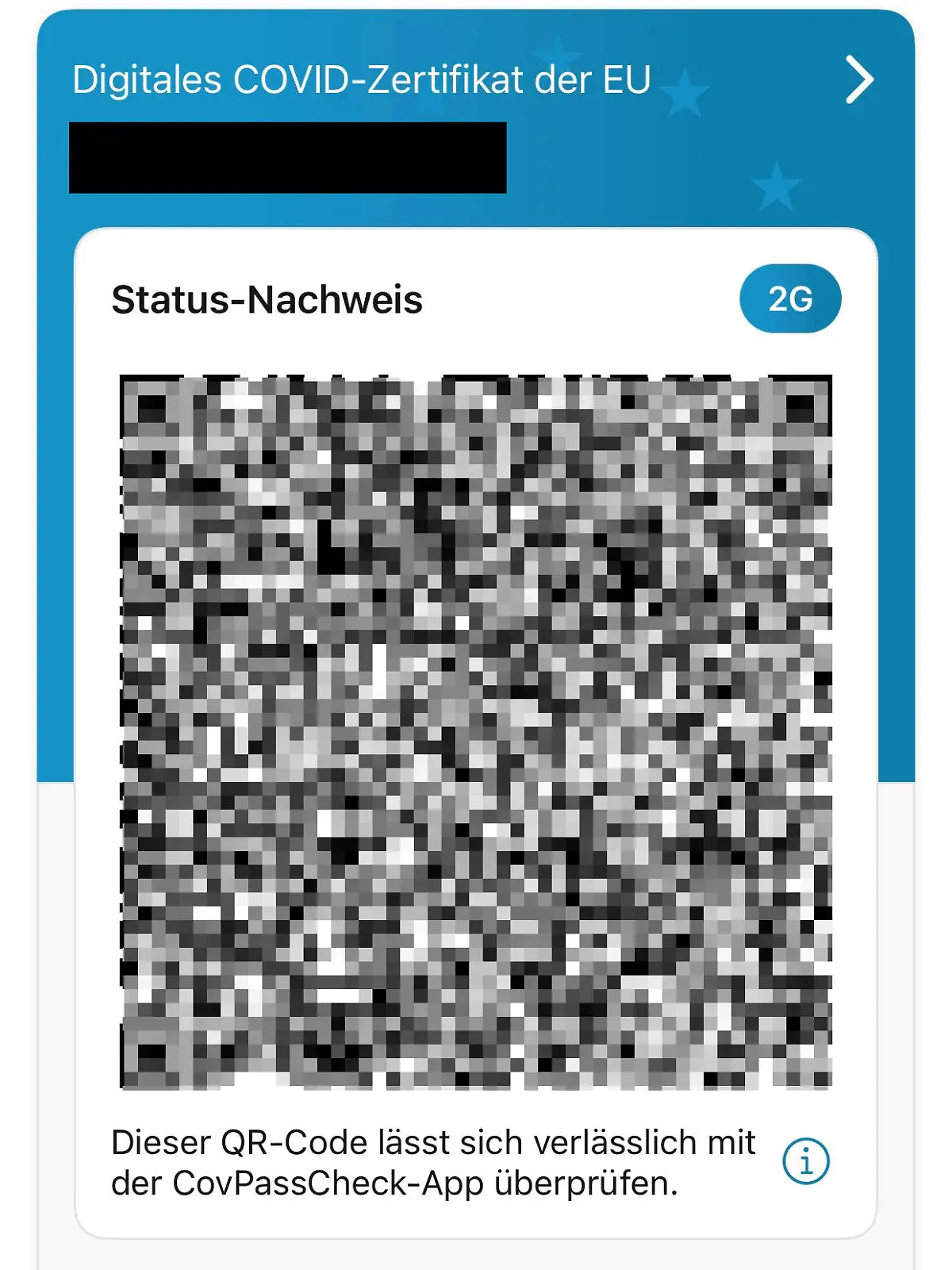 Status-Anzeige in der Corona-Warn-App