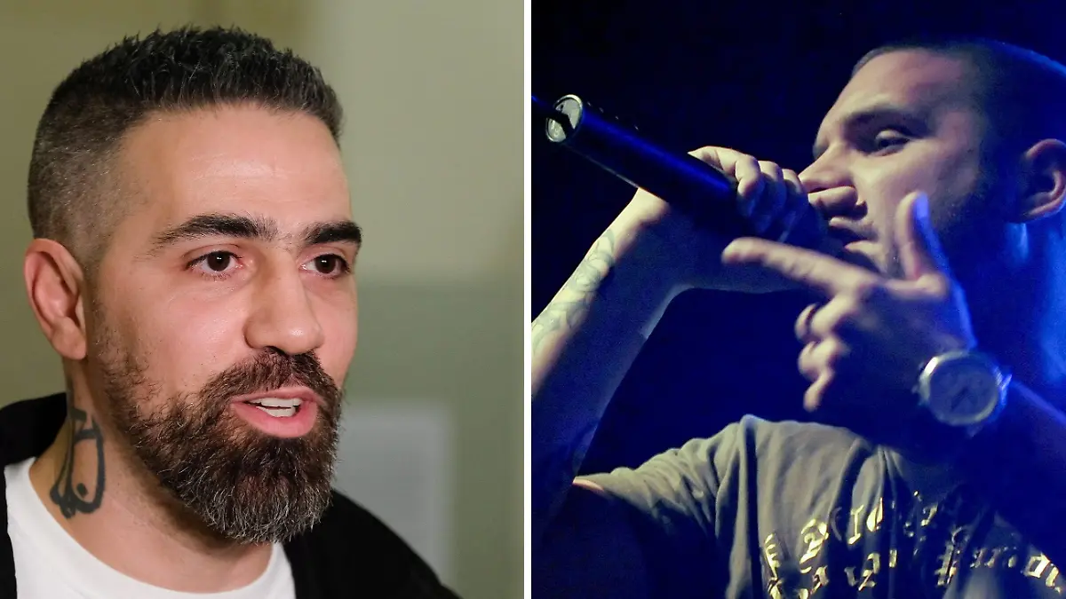 ARCHIV - 10.12.2019, ---: KOMBO - Die Rapper Bushido (Archivfoto vom 30.10.2019) und Fler (bürgerlich Patrick Losensky, Archivfoto vom 26.04.2009). Die jüngste Episode im Dauerstreit zwischen den Rappern Bushido und Fler wird am 11.12.2019 vor dem Münchner Landgericht verhandelt. Gegenüberstehen werden sich aber nur die Anwälte der Kontrahenten, deren persönliches Erscheinen wurde vom Gericht nicht angeordnet. Foto: Willnow/Pedersen/dpa +++ dpa-Bildfunk +++