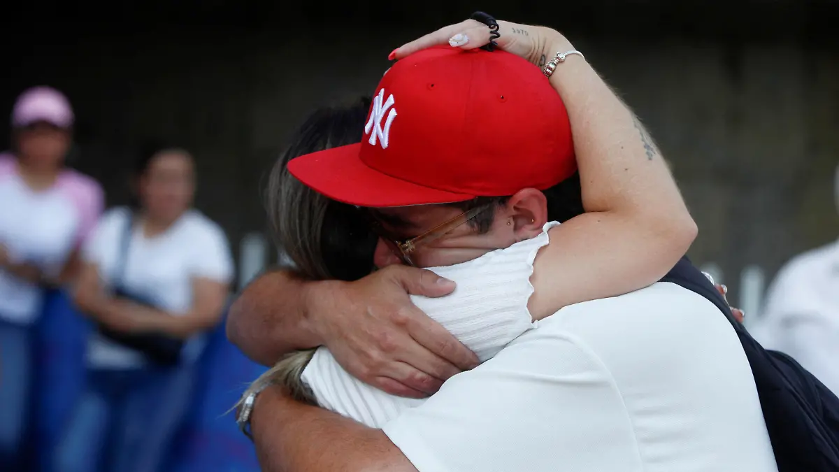Relatives of a missing call center employees, react as they take part in a protest to demand justice from the city government along the streets in Guadalajara, Mexico June 2, 2023. REUTERS/Fernando Carranza