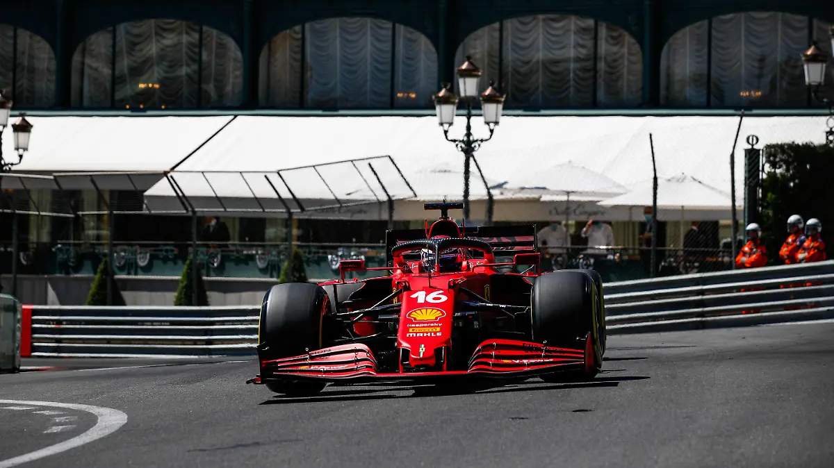 16 LECLERC Charles mco, Scuderia Ferrari SF21, action during the 2021 Formula One World Championship, WM, Weltmeisterschaft Grand Prix of Monaco from on May 20 to 23 in Monaco FORMULE 1 : Grand prix de Monaco - Essais - Monaco - 20/05/2021 DPPI/Panoramic PUBLICATIONxNOTxINxFRAxITAxBEL 
