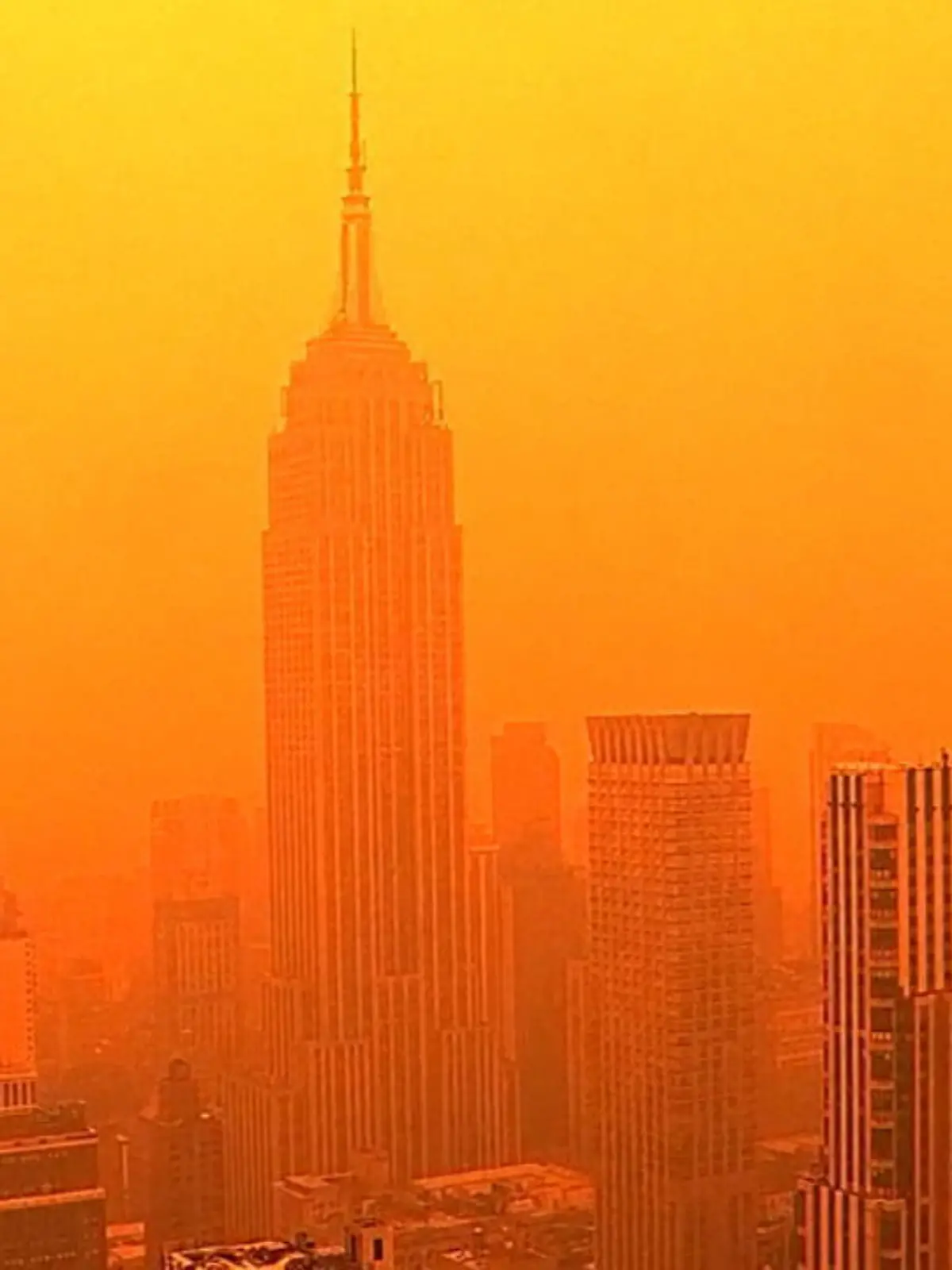 Bild zu: "Dichter Smog über New York"