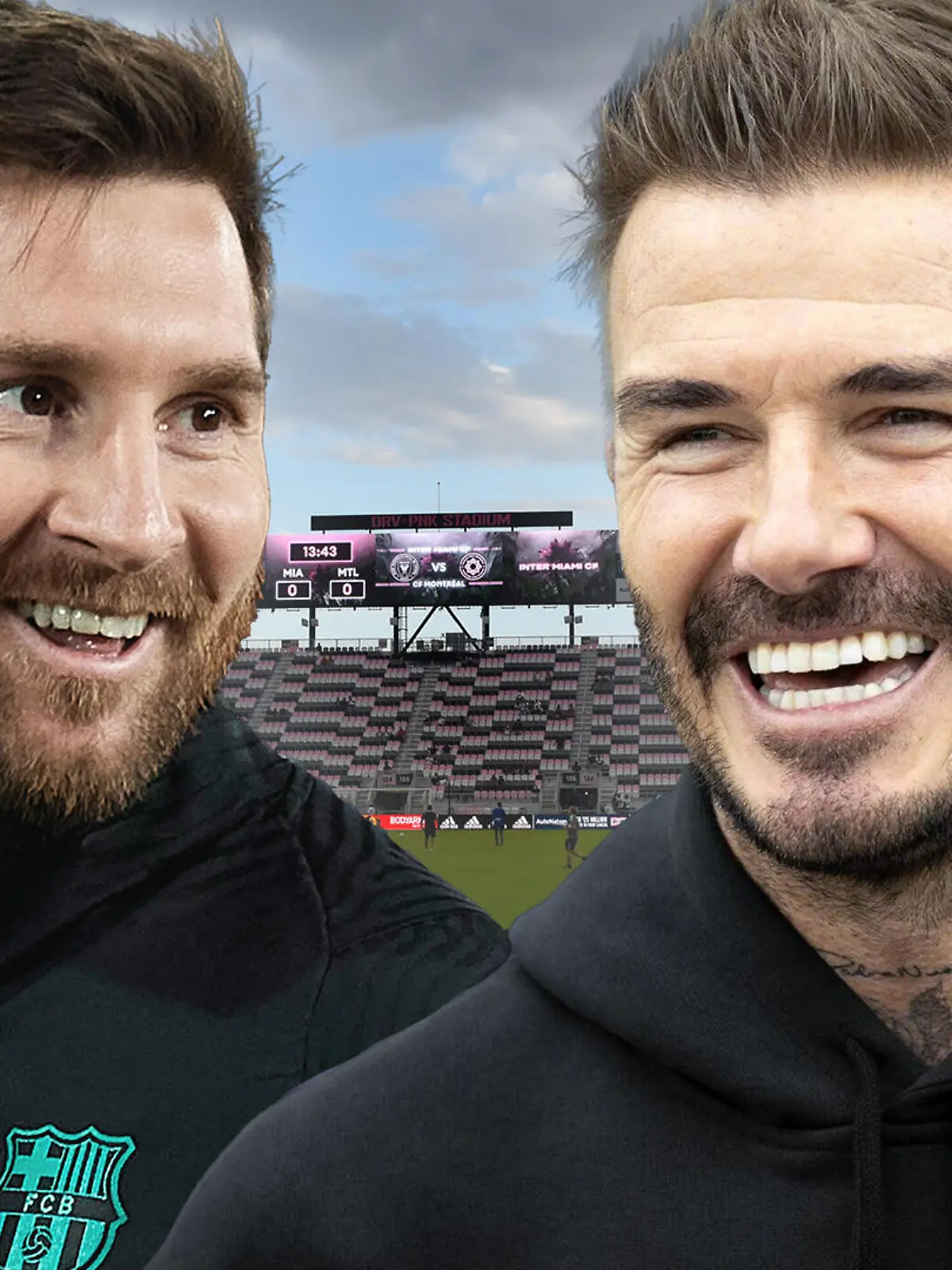 Lionel Messi, David Beckham