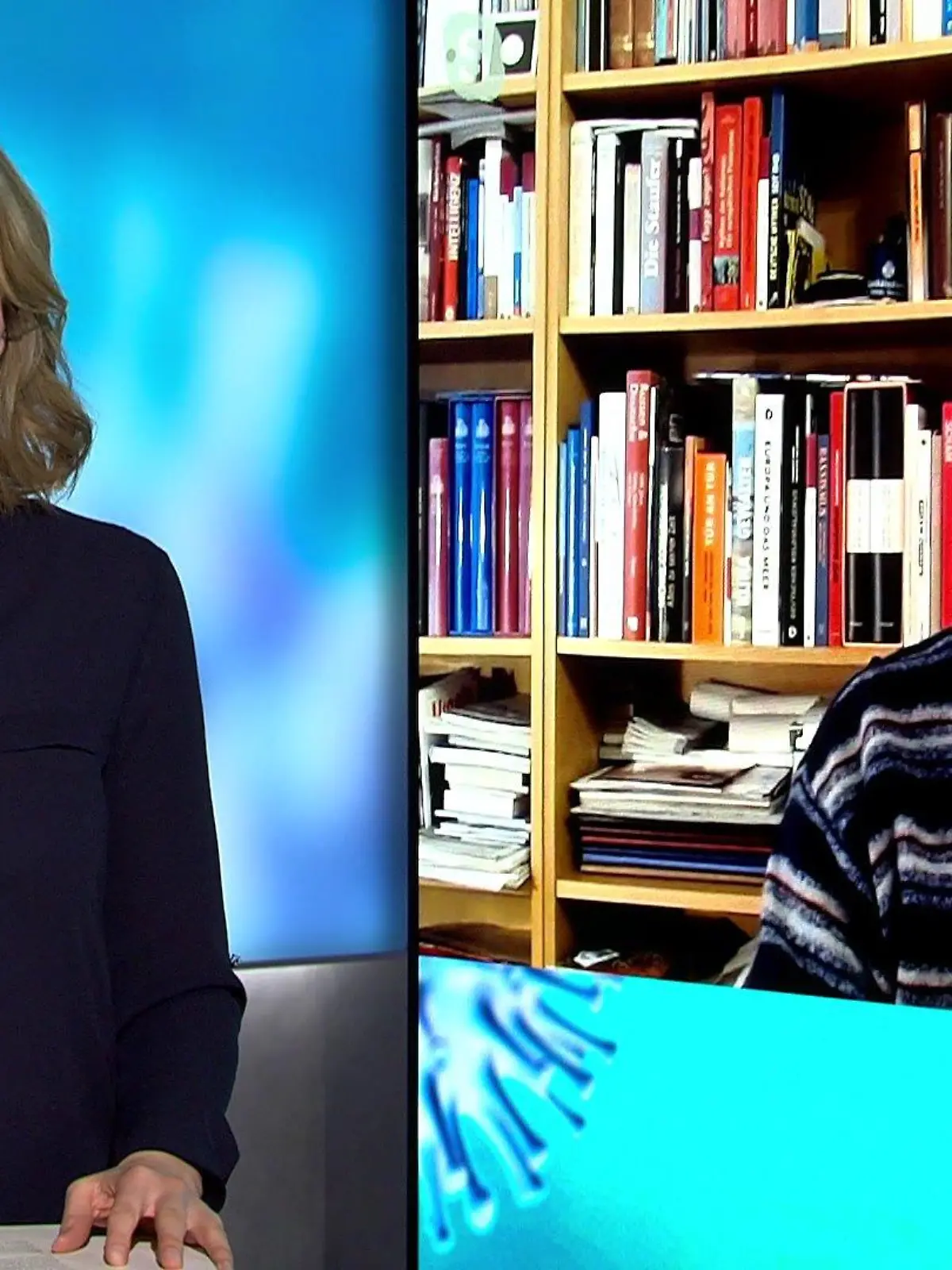 Nele Balgo spricht mit Prof. Timo Ulrichs