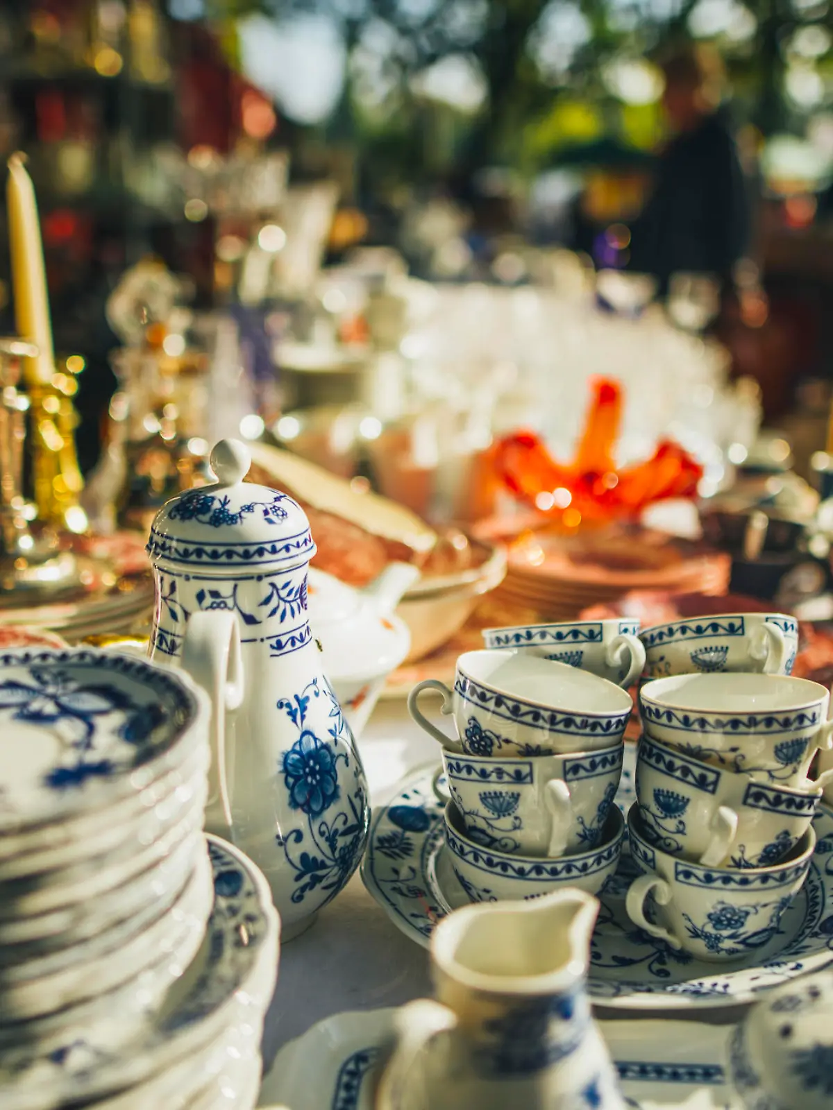 Some beautiful pieces for sale at a flea market in Berlin.