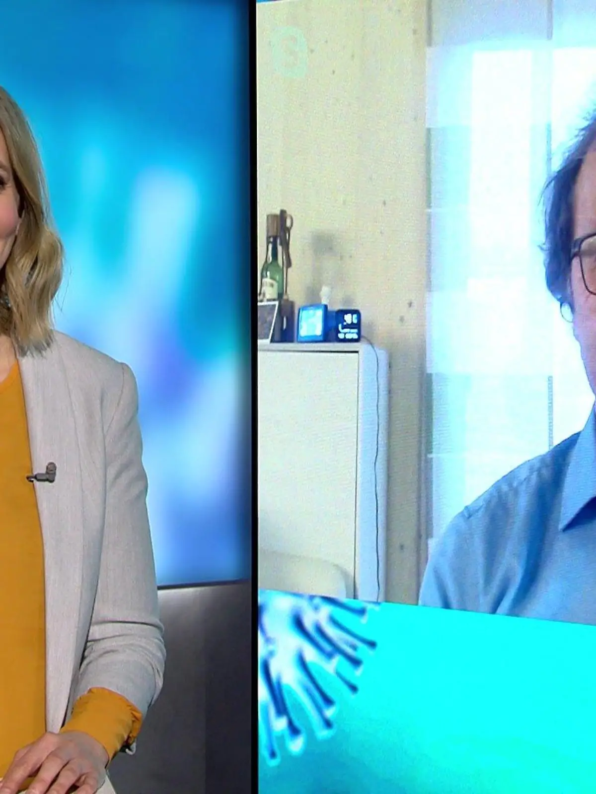 Nele Balgo spricht mit Dr. Gerhard Scheuch