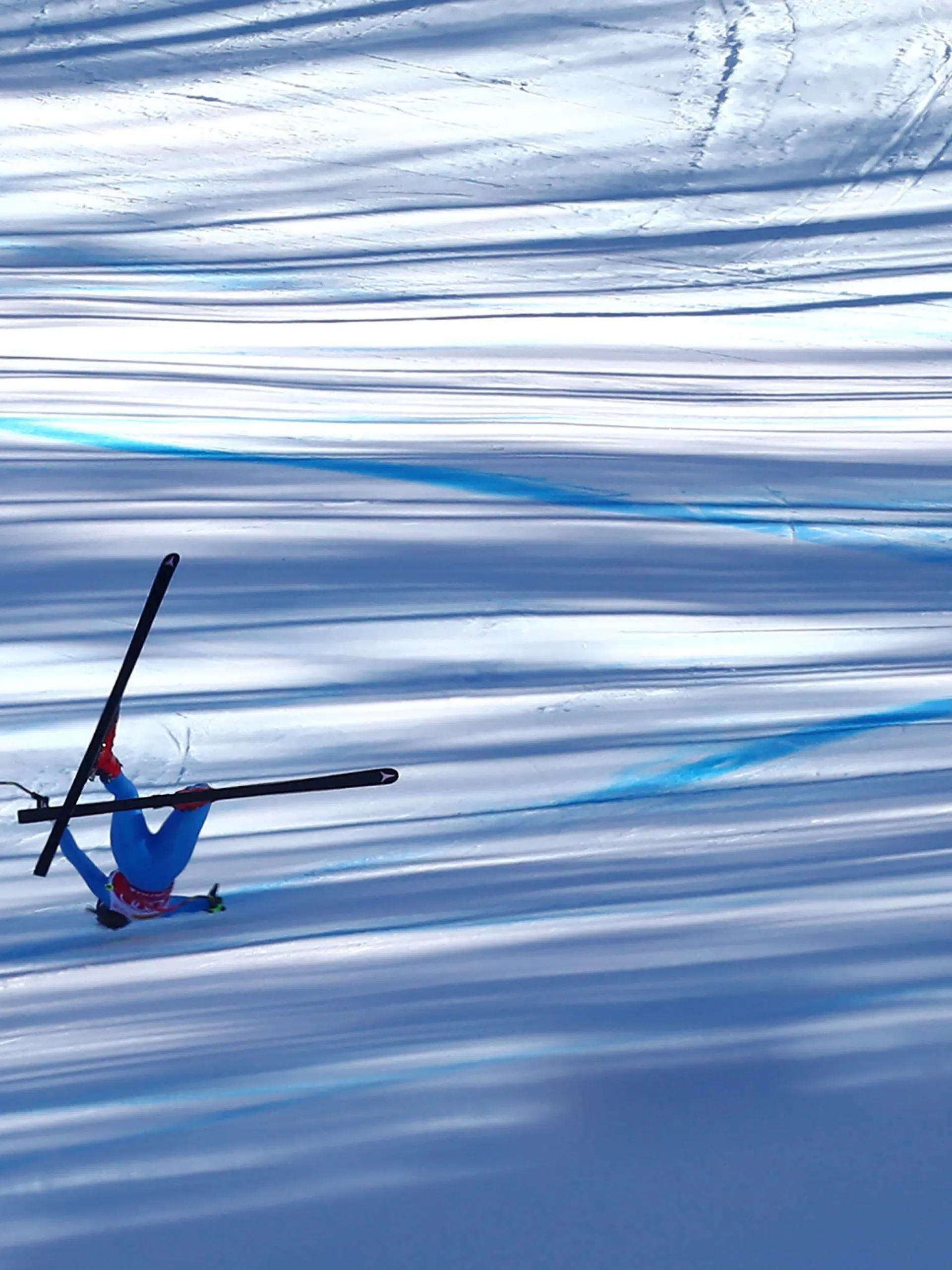  January 23, 2022, Cortina d Ampezzo, Italy: Sofia Goggia of Italy crashing down the slope during the Women s SuperG race at the FIS Alpine Skiing World Cup in Cortina d Ampezzo, Italy, 23 January 2022. ANSA/ANDREA SOLERO Alpine Skiing World Cup in Cortina d Ampezzo PUBLICATIONxINxGERxSUIxAUTxONLY - ZUMAa110 20220123_zaf_a110_030 Copyright: xAndreaxSolerox