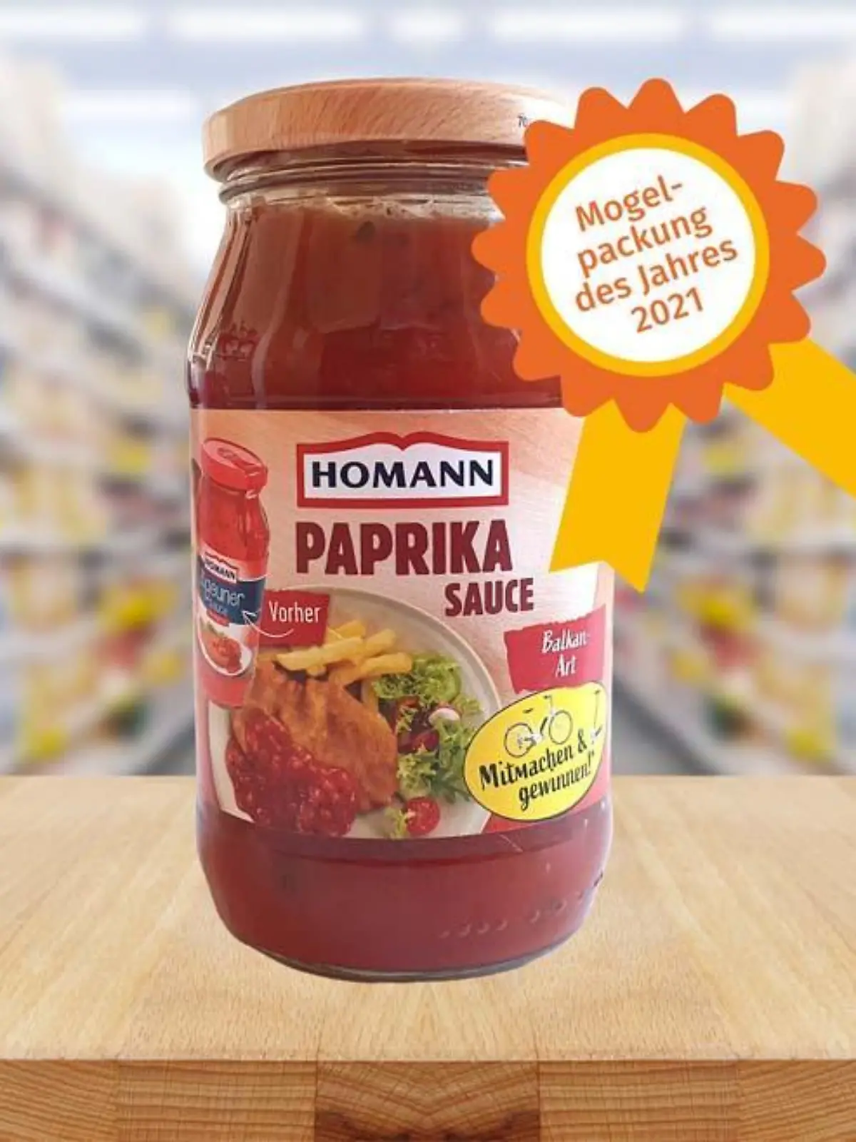 Die Paprika Sauce von Homann ist die Mogelpackung des Jahres 2021.