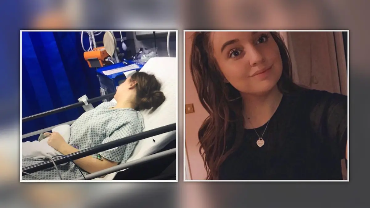 Jemma Butler (20) wäre fast an den Folgen einer Sepsis gestorben.