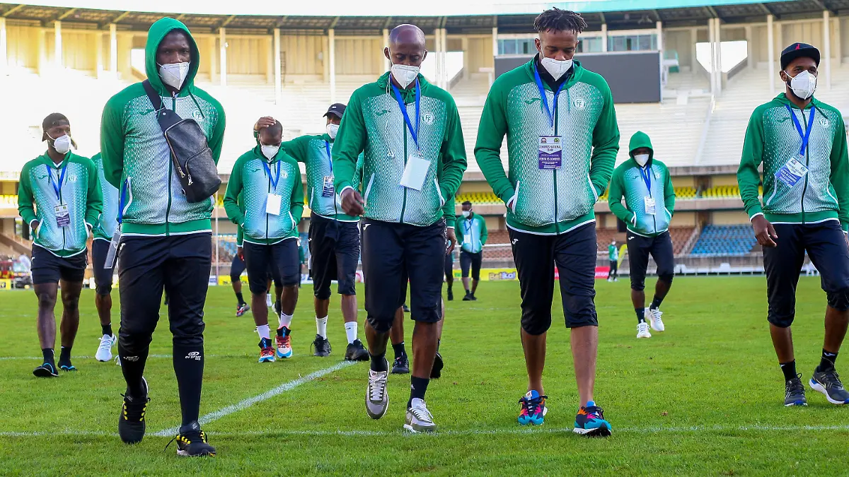Comoros team during work out to the staidum in preparation for their game against Kenya at MOI International Sports centre on November 11, 2020 in Kasarani, Kenya. Photo by Chris Omollo. Copyright: xx