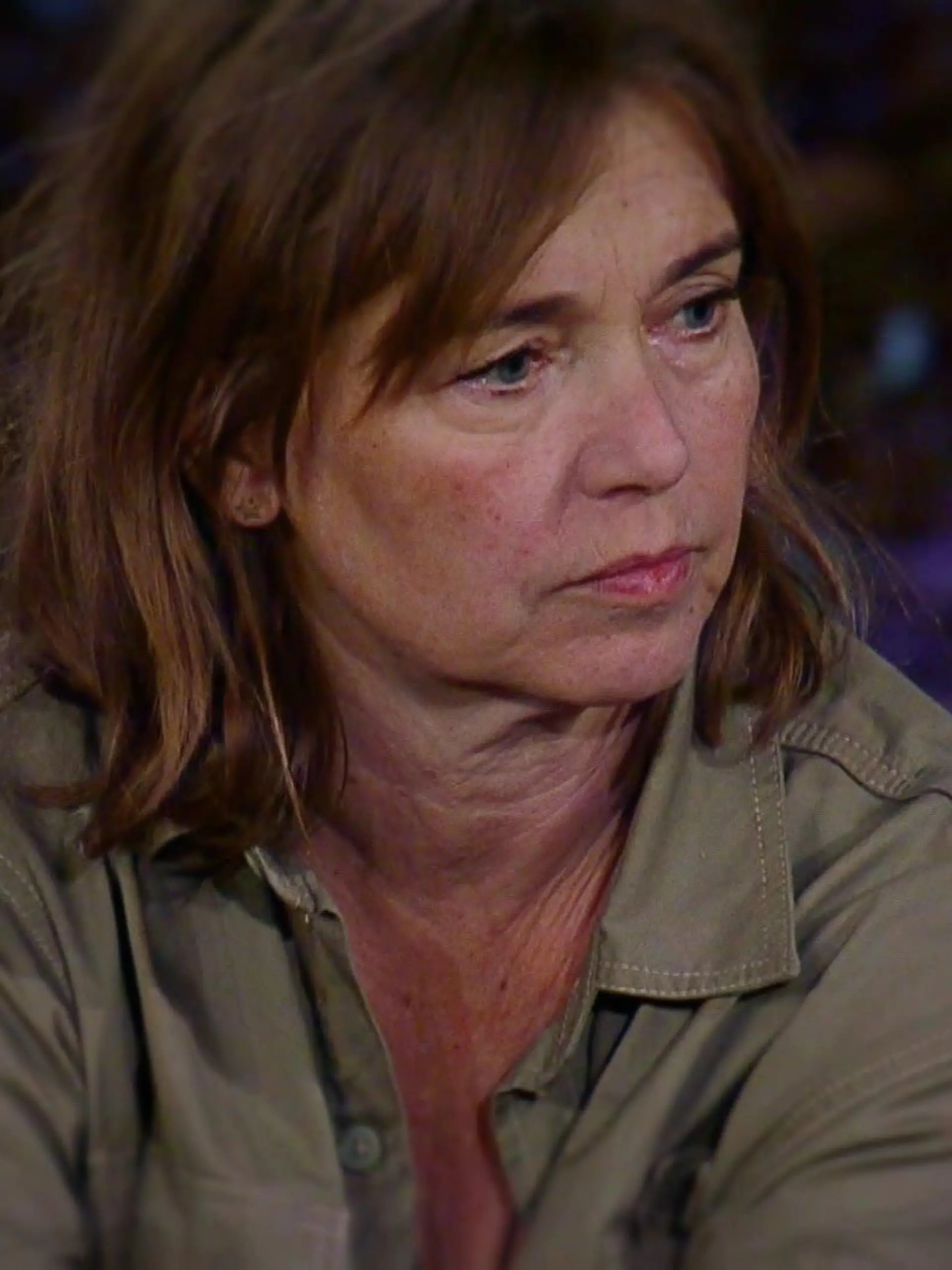 Tina Ruland im Dschungelcamp.