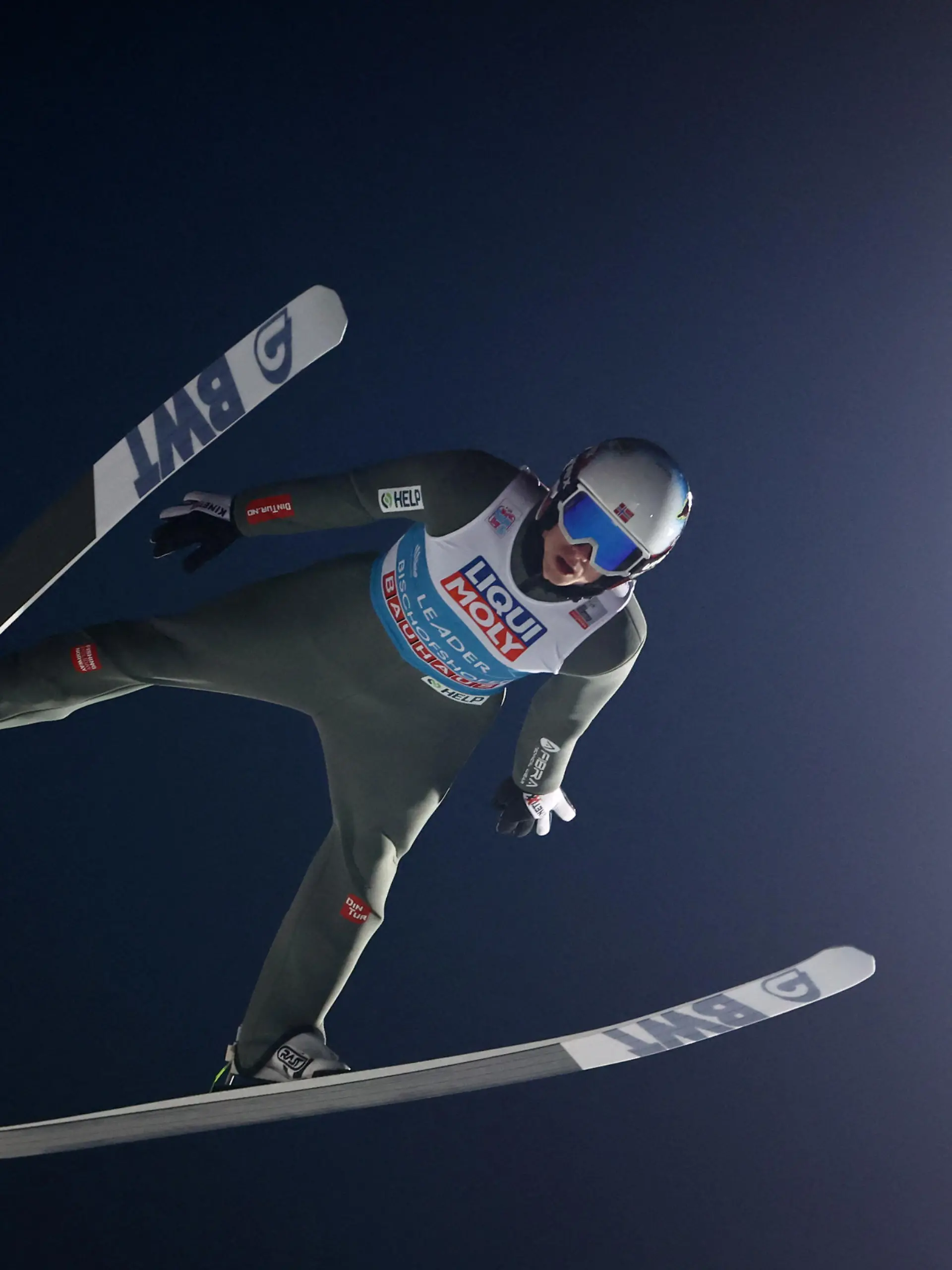 Ski Jumping - Four Hills Tournament - Bischofshofen, Austria - January 6, 2023 Norway's Halvor Egner Granerud in action REUTERS/Lisi Niesner