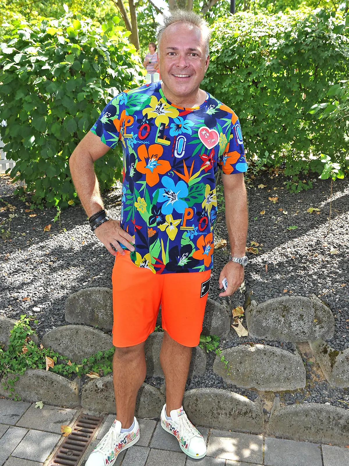 ZDF - Fernsehgarten. Sänger Tim Toupet  bürgl. Tim Bibelhausen  während der ZDF - Unterhaltungsshow Fernsehgarten am 31.07.2022 in Mainz. 20220731MWI29942 *** ZDF Fernsehgarten singer Tim Toupet bürgl Tim Bibelhausen during the ZDF entertainment show Fernsehgarten on 31 07 2022 in Mainz 20220731MWI29942