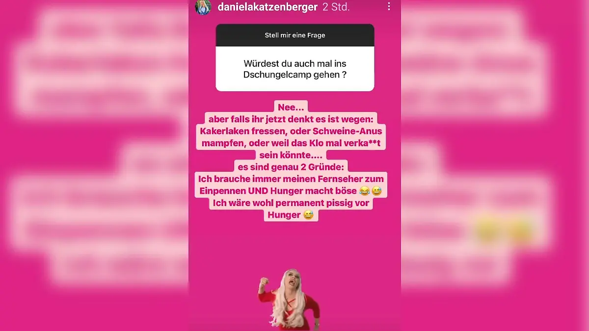 Möchte Daniela Katzenberger ins Dschungelcamp?