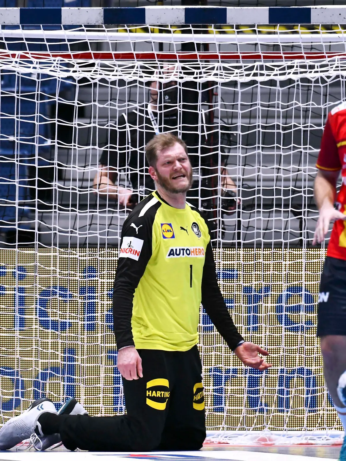  BITTER Johannes Torwart Team Deutschland Handball Europameisterschaften 2022 in der Slowakei Hauptrunden Spiel Deutschland - Spanien am 20.01.2022 in Bratislava *** BITTER Johannes Goalkeeper Team Germany European Handball Championships 2022 in Slovakia Main Round Match Germany Spain on 20 01 2022 in Bratislava