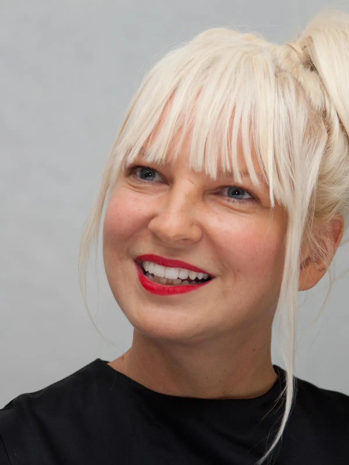 Singer Sia attends the junket for the film Annie in New York City, NY, USA, December 3, 2014. Photo by HT/ABACAPRESS.COM
