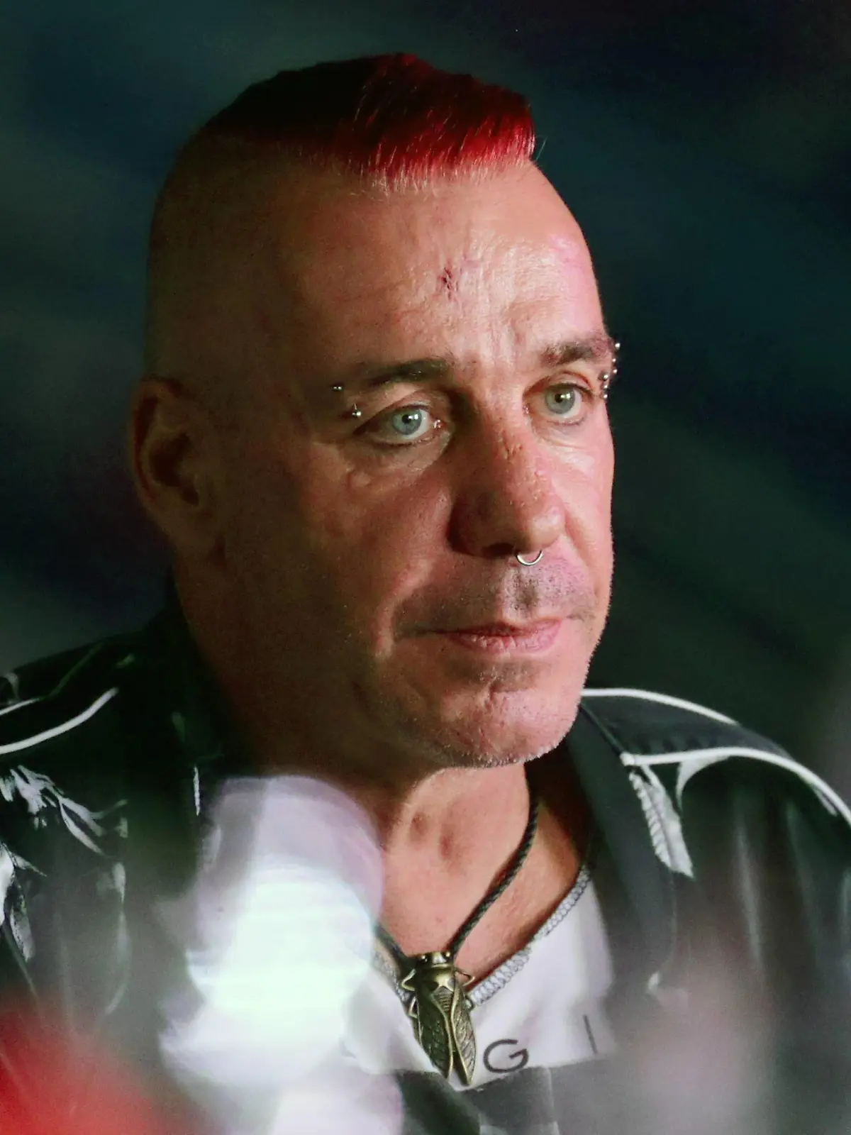 BAKU, AZERBAIJAN - JULY 26, 2019: Till Lindemann, lead vocalist of the German band Rammstein, attends the 2019 Zhara music festival. Vyacheslav Prokofyev/TASS PUBLICATIONxINxGERxAUTxONLY TS0B4764  