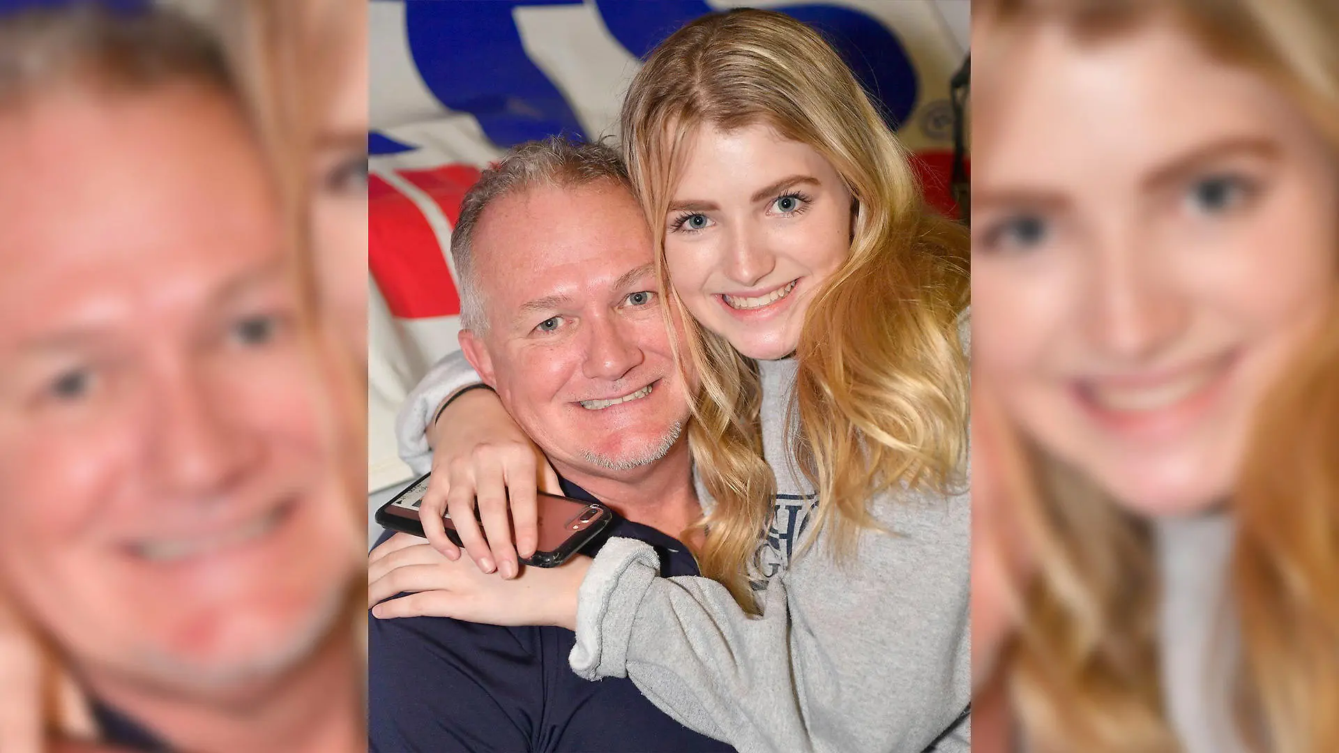 Bild eines älteren Mannes mit einer jüngeren Frau.