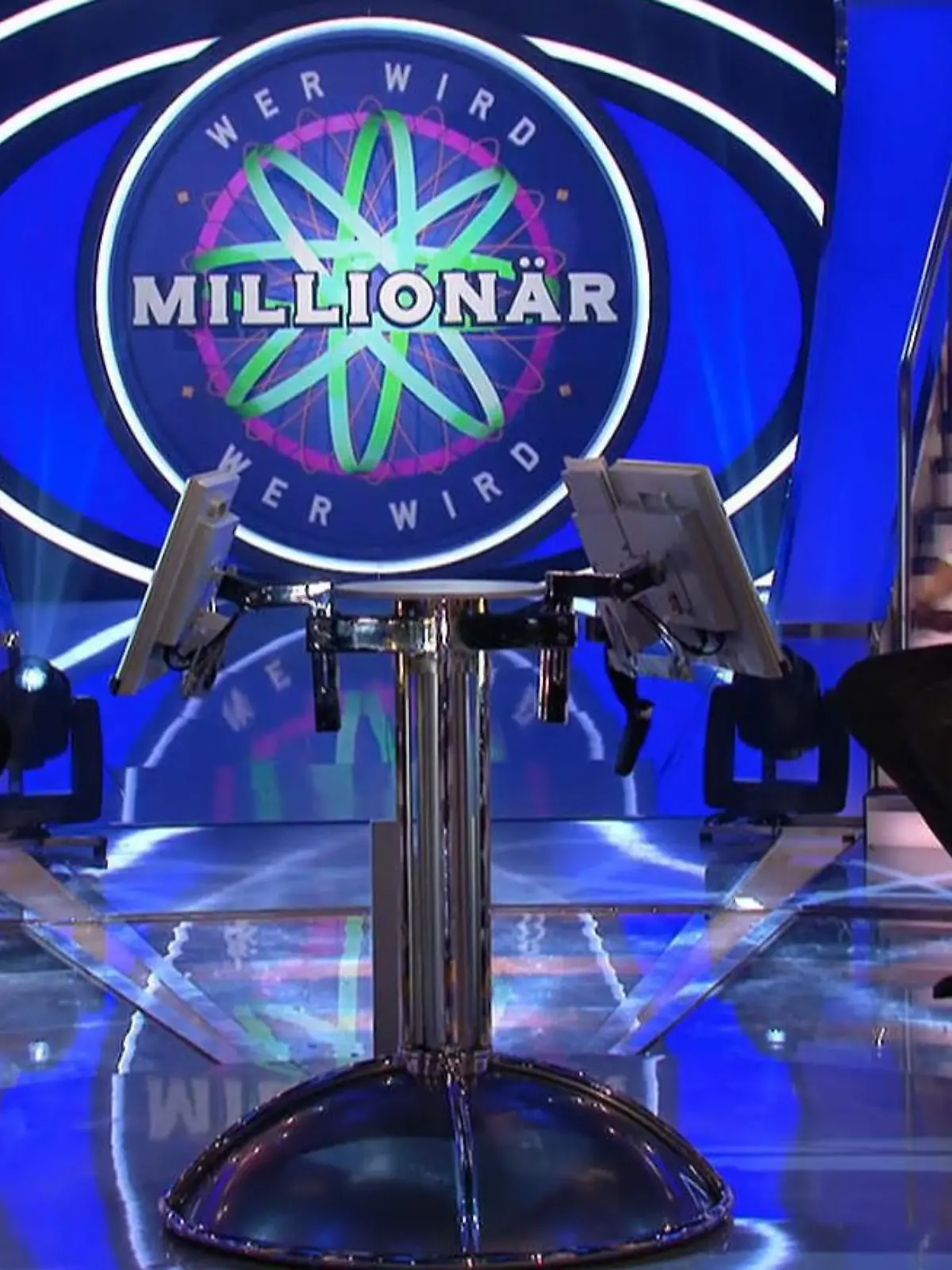 "Wer wird Millionär?"-Kandidat Hans Merten und Moderator Günther Jauch