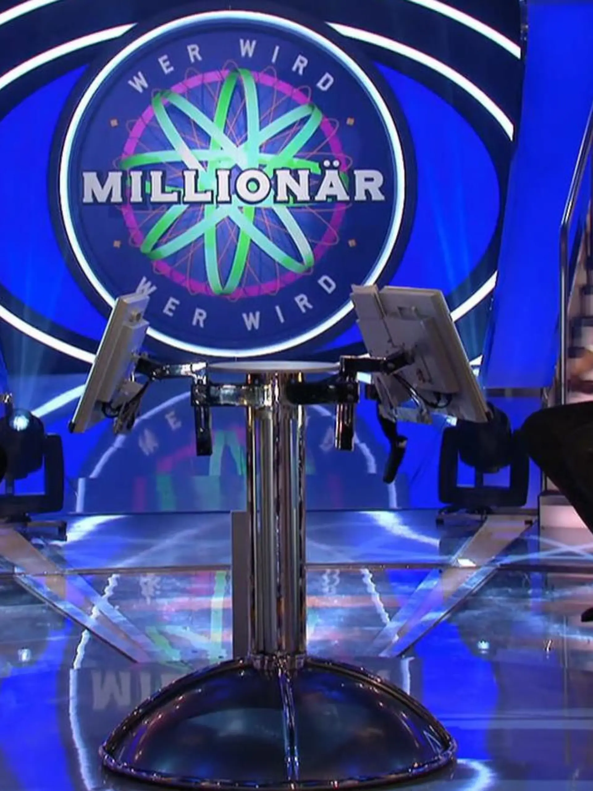"Wer wird Millionär?"-Kandidat Hans Merten und Moderator Günther Jauch