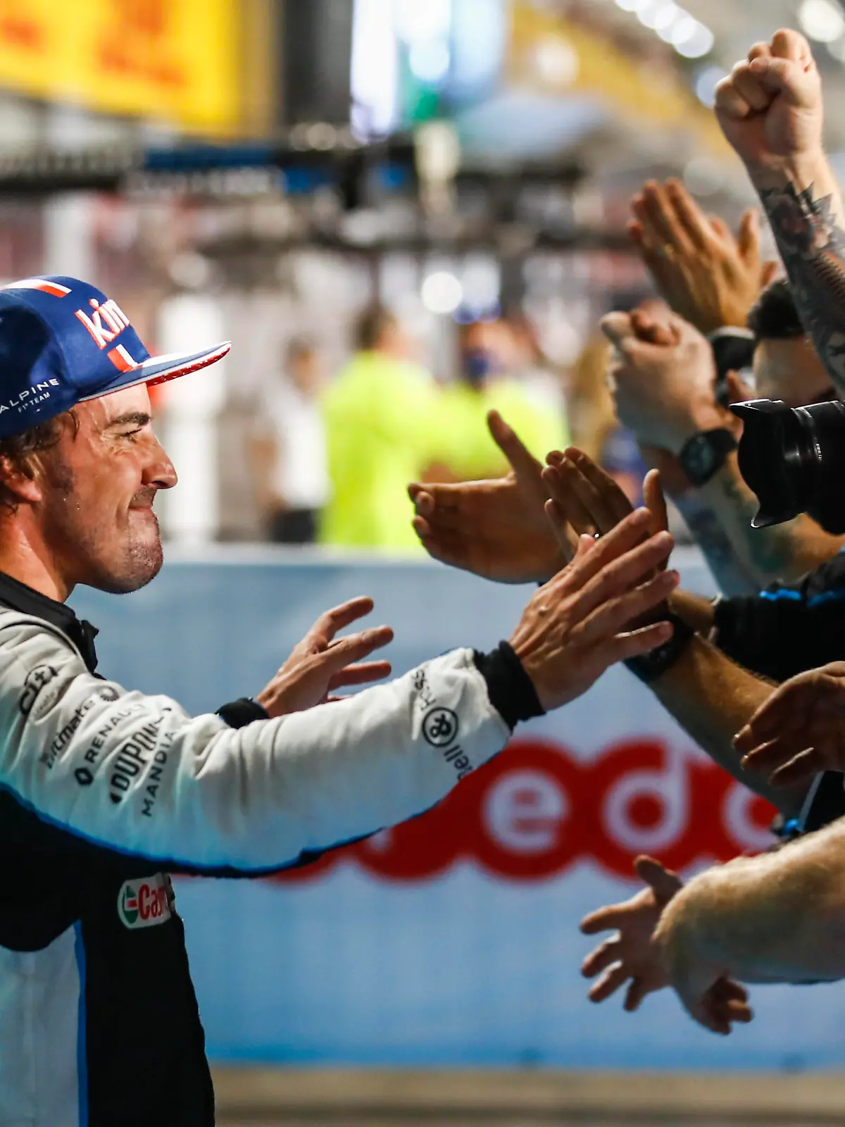  14 Fernando Alonso ESP, Alpine F1 Team, F1 Grand Prix of Qatar at Losail International Circuit on November 21, 2021 in Doha, Qatar. Photo by HOCH ZWEI Doha Qatar *** 14 Fernando Alonso ESP, Alpine F1 Team , F1 Grand Prix of Qatar at Losail International Circuit on November 21, 2021 in Doha, Qatar Photo by HOCH ZWEI Doha Qatar