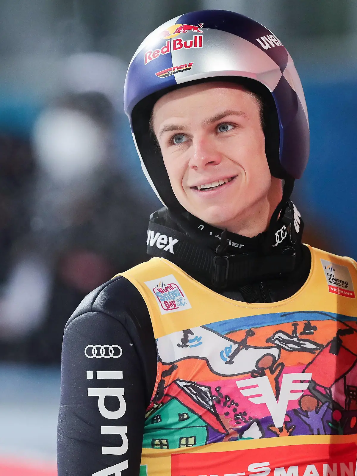  Ski jumping, Skispringen, Ski, nordisch - FIS WC Bischofshofen BISCHOFSHOFEN,AUSTRIA,09.JAN.22 - NORDIC SKIING, SKI JUMPING - FIS World Cup, large hill, team event. Image shows Andreas Wellinger GER. PUBLICATIONxNOTxINxAUTxSUIxSWE GEPAxpictures/xDavidxGeieregger