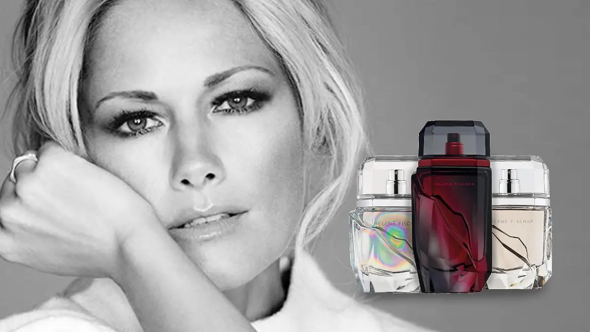 Helene Fischer präsentiert ihre Parfums.