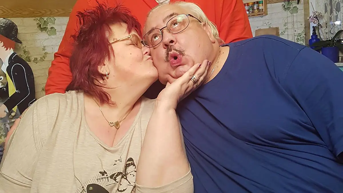Kandidat Ingo (hinten) mit seiner Familie Birgit und Lutz