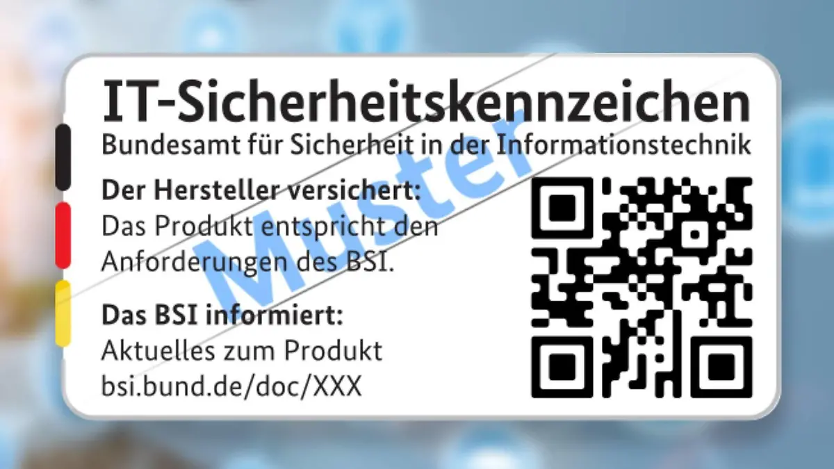Das neue IT-Sicherheitssiegel des BSI (Muster)