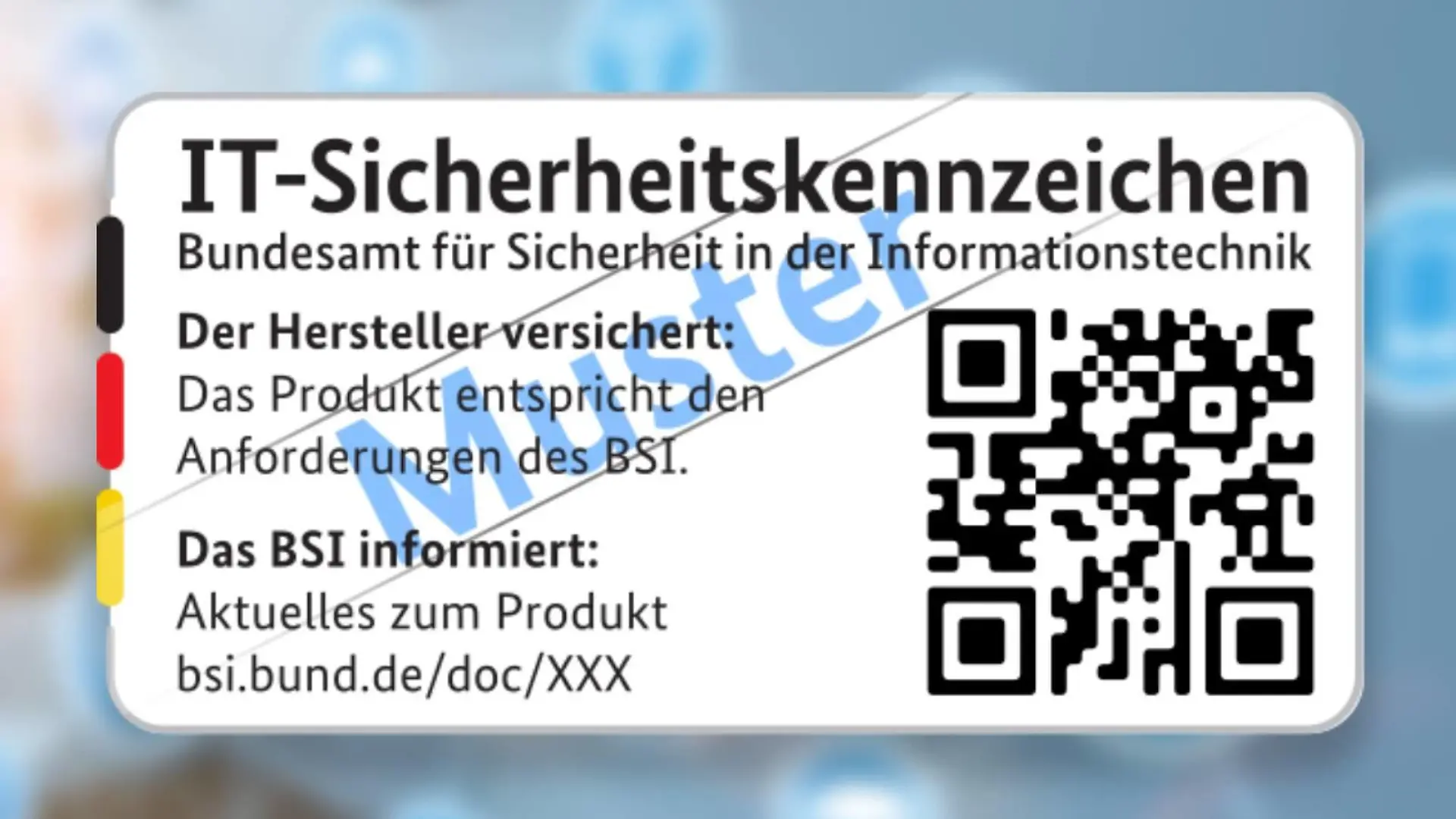 Das neue IT-Sicherheitssiegel des BSI (Muster)