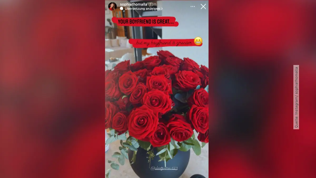 Sophia Thomalla postet Foto.