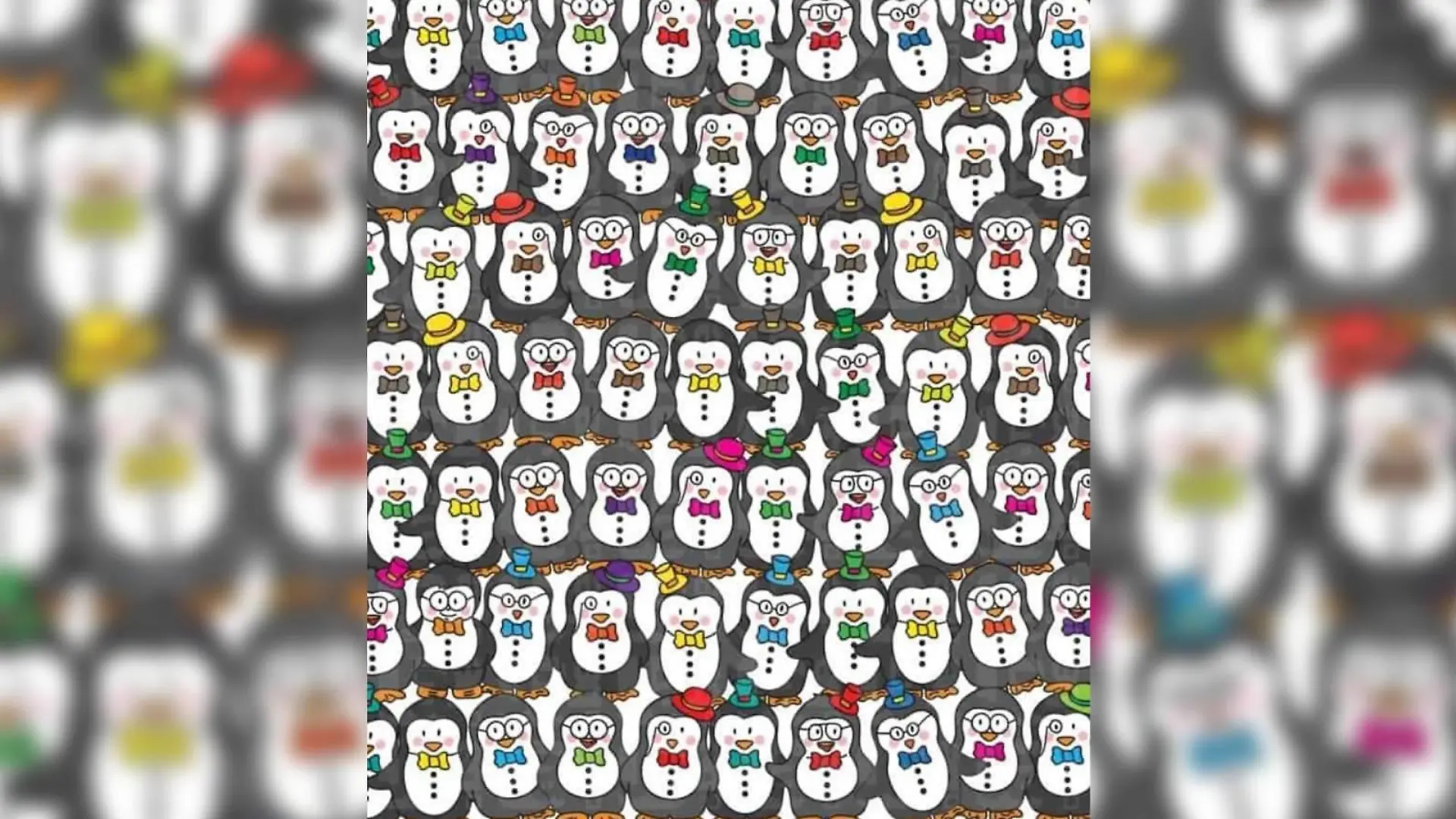 Suchbild Pinguine und Figur