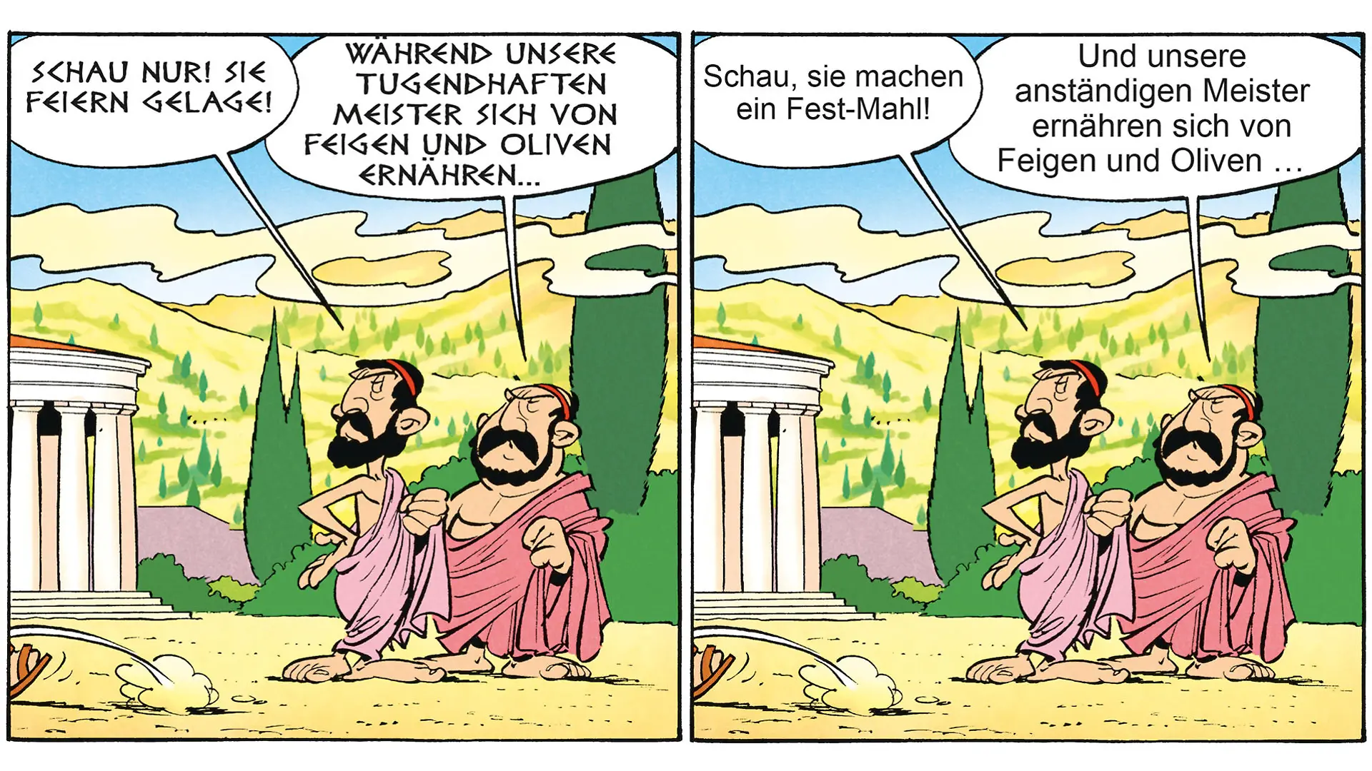 Asterix bei den Olympischen Spielen - Vergleich alte Übersetzung und Leichte Sprache