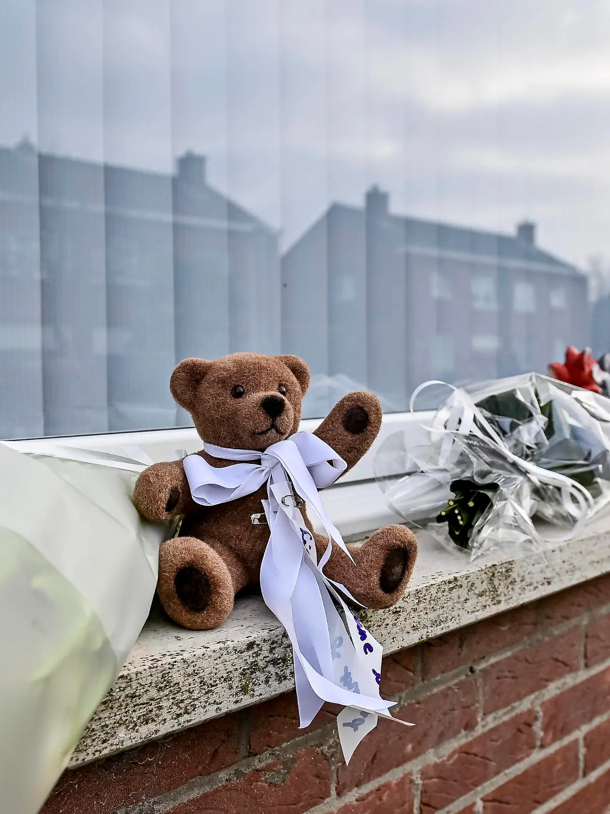 News Bilder des Tages Belgien, Anteilnahme nach Tod von vierjährigen Dean Verberckmoes in Beveren Illustration picture shows flowers and a bear at the home of the mother of Dean Verberckmoes in Beveren on Tuesday 18 January 2022 The 4-year-old Dean was found dead on January 17 in Vrouwenpolder, Veere, in Zeeland province, in the Netherlands. De Kock 34, the man who disappeared with Dean on Wednesday 12 January, was arrested earlier that day. PUBLICATIONxNOTxINxBELxFRAxNED DIRKxWAEM 3484741