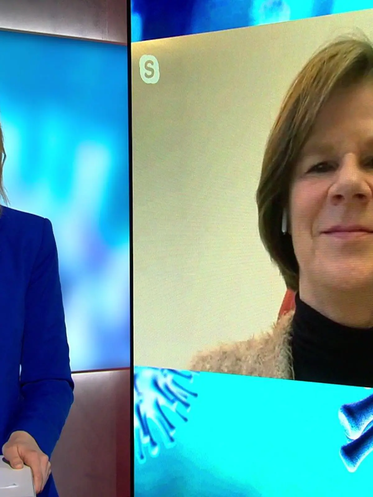 Nele Balgo spricht mit Prof. Ulrike Protzer