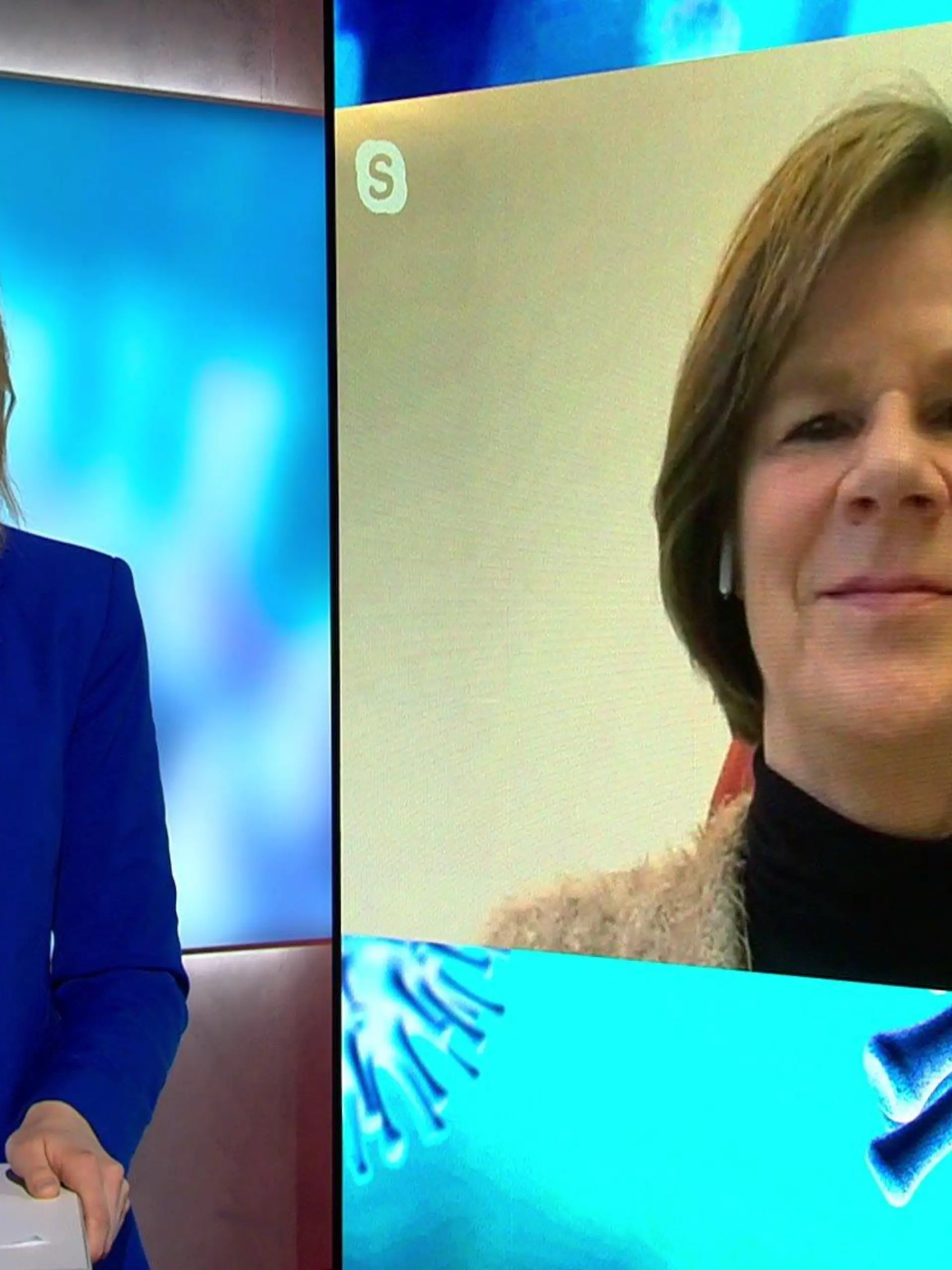 Nele Balgo spricht mit Prof. Ulrike Protzer