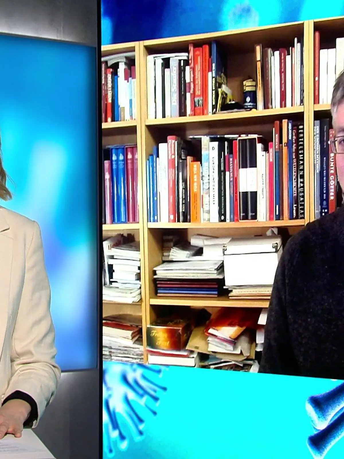 Nele Balgo spricht mit Prof. Timo Ulrichs