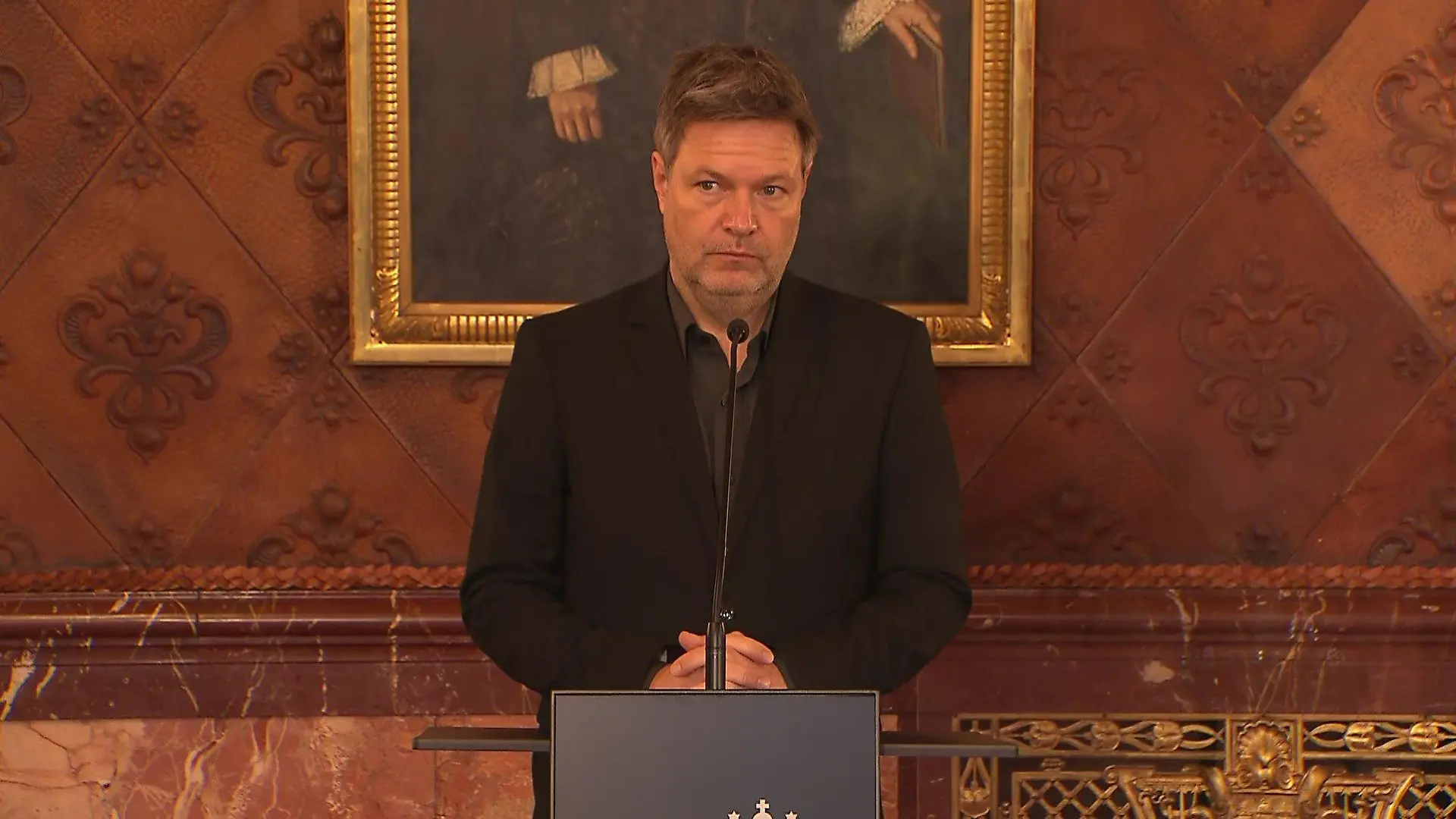 Bundeswirtschafts- und Klimaschutzminister Robert Habeck zu Besuch im Hamburger Rathaus